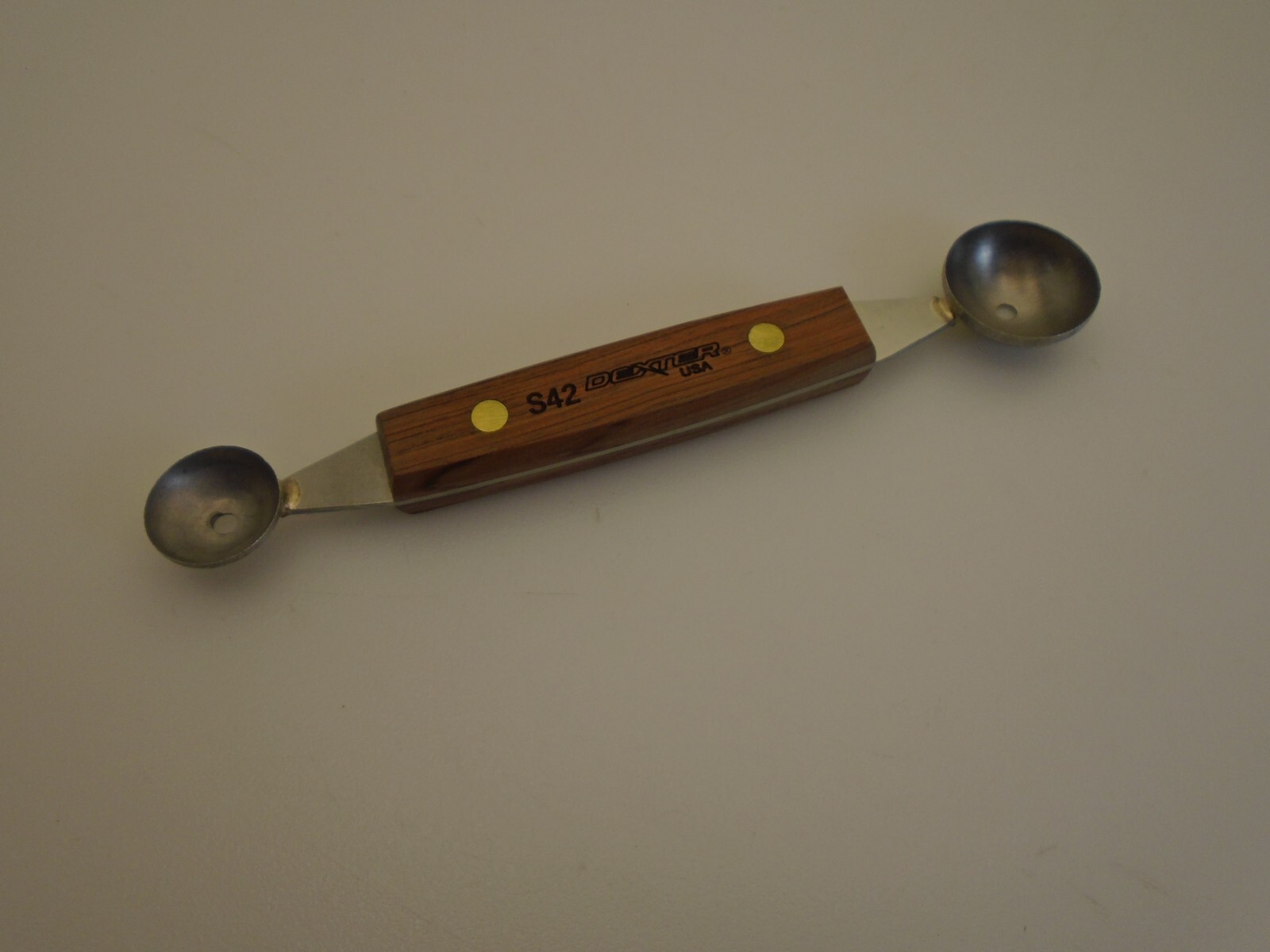 Dexter USA Parisian Cutter Melon Baller S42 Stainless Full Tang Wood Handle