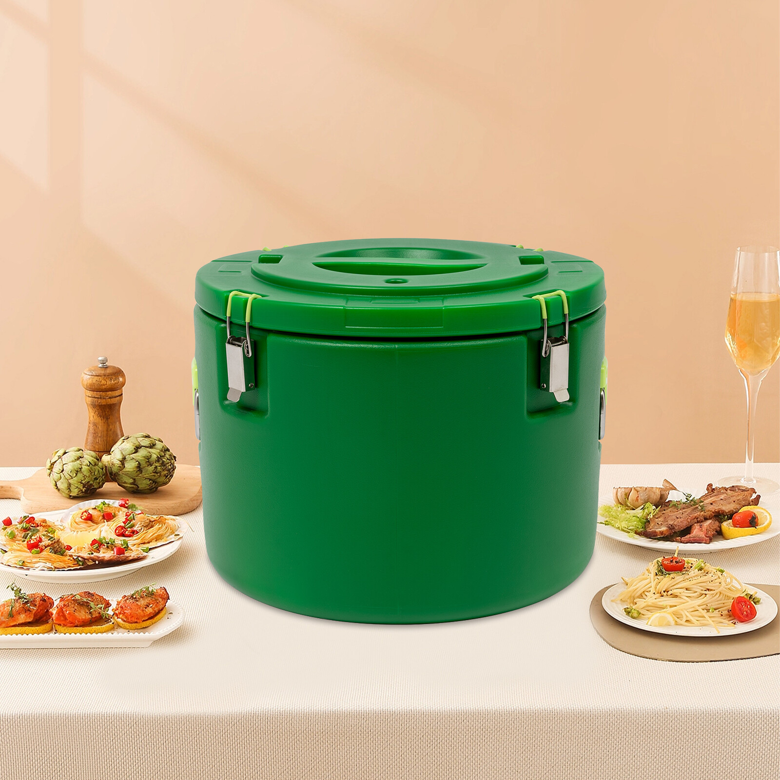 30L Commercial Insulated Bucket Stainless Steel Insulated Soup Container Carrier