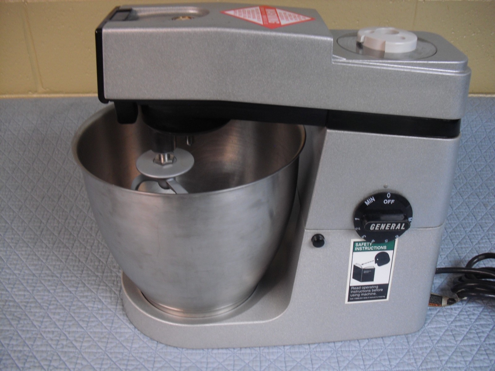 General Slicing Co. Model MM-7 7 QT COMMERCIAL KITCHEN STAND MIXER – Tested!