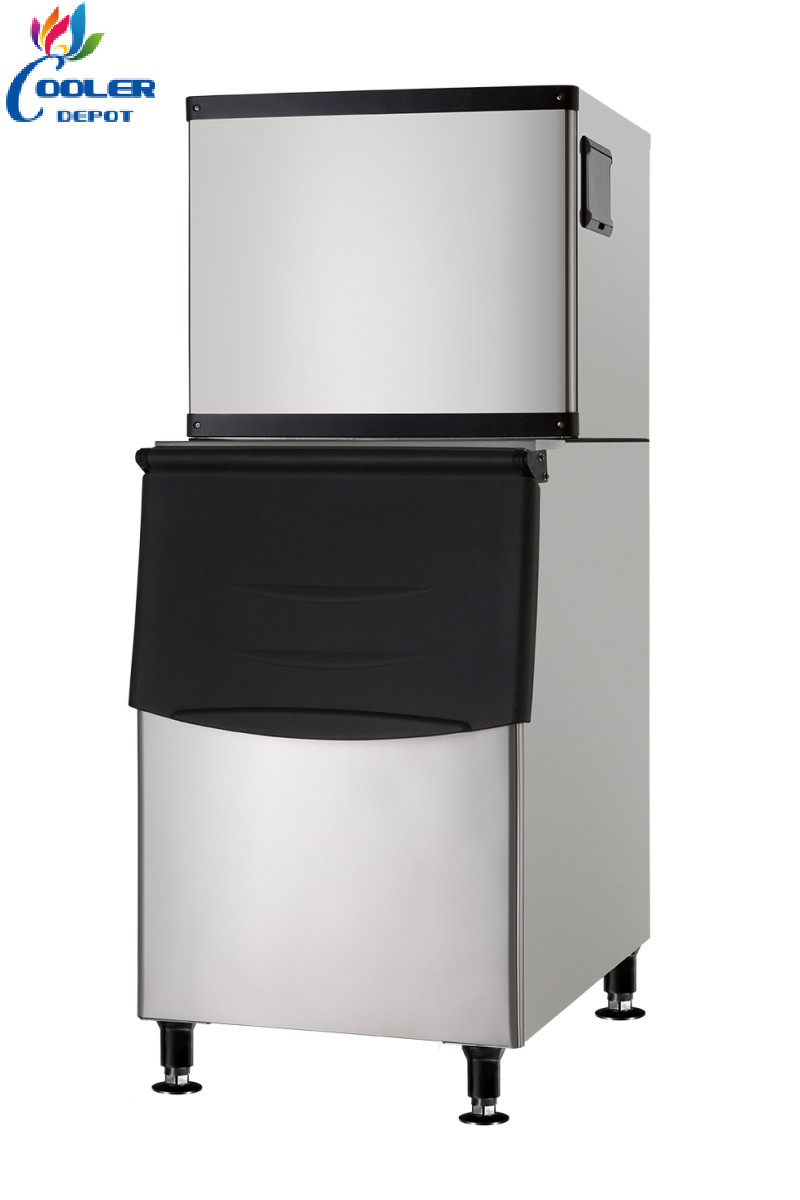 NEW HD350 Commercial Ice Maker Stainless Steel Restaurant Ice Cube Machine NSF