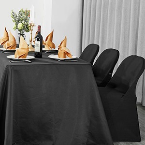 Black Folding Chair Covers, Spandex Folding Chair Covers 10 PCS, Banquet Chair