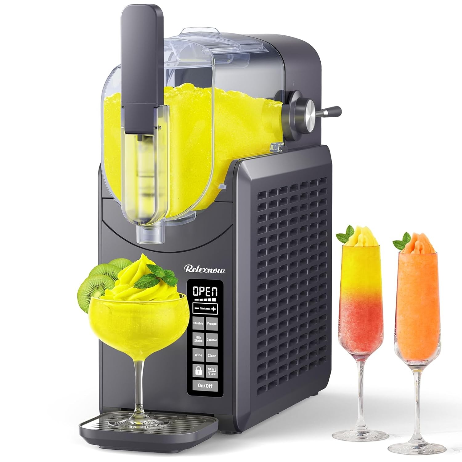 88 oz 6 in 1 Slushie Machine With Self Cleaning