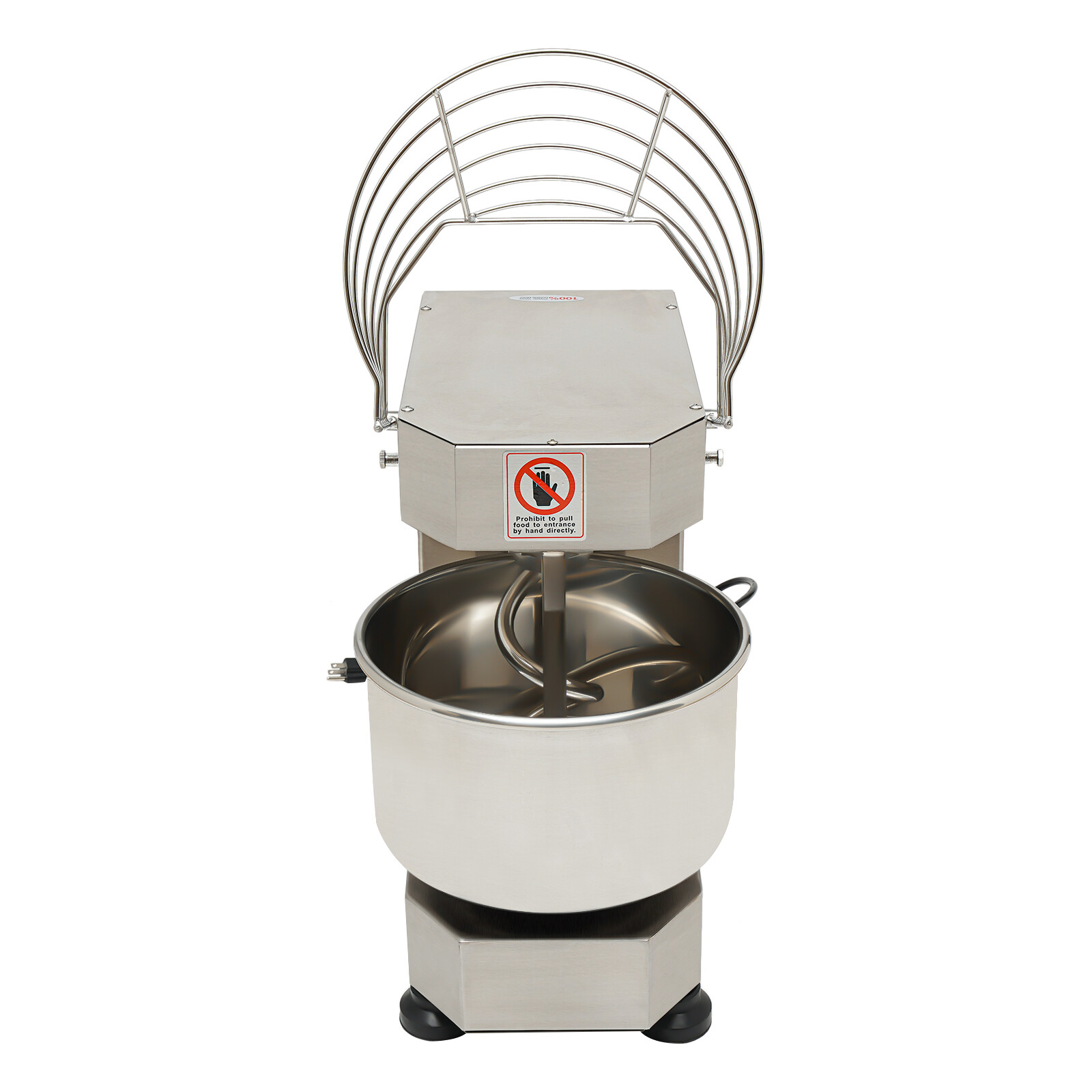 750W Commercial Dough Mixer 360° Mixing Dough Kneading Machine 21.7*11.8*18.9in