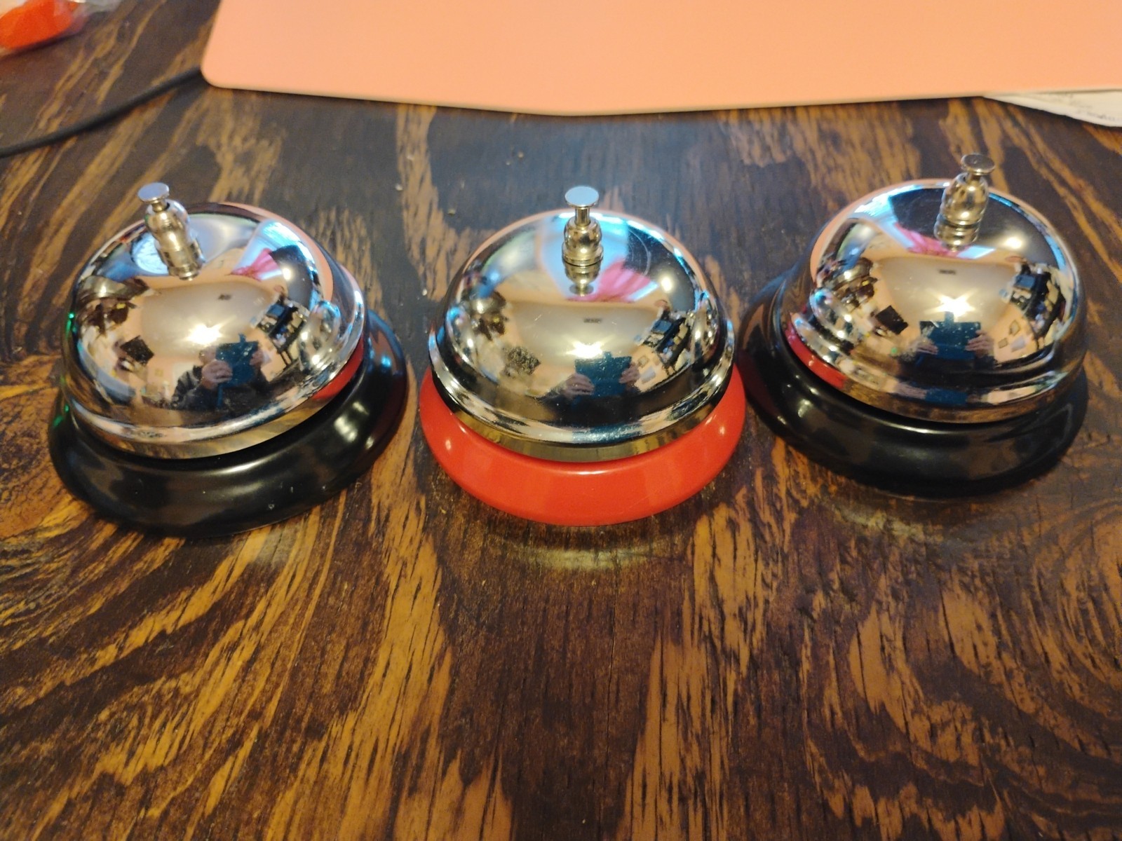 Ring For Service Call Bell Desk – Set of 3 – Kitchen Hotel Reception Clerk Help