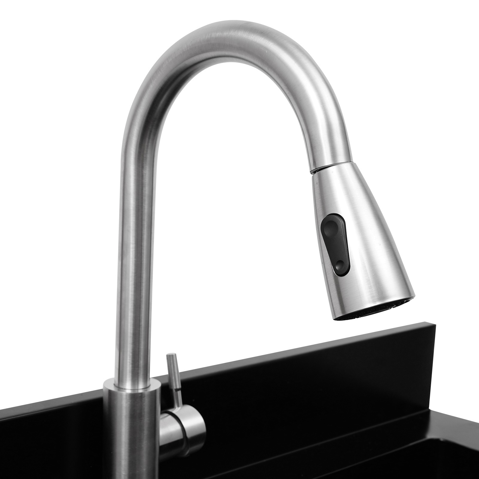 Single Bowl Kitchen Sink Stainless Steel Sink Kitchen Sink with Pull-Out Faucet