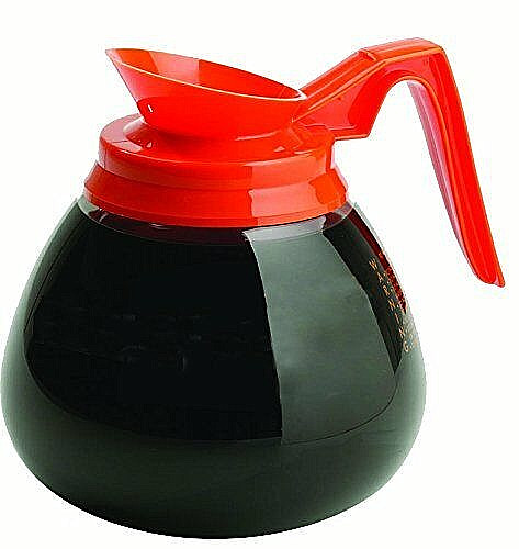 2 Pk – 12 Cup Commercial Coffee Pots/Carafes/Decanters for BUNN – Decaf (Orange)