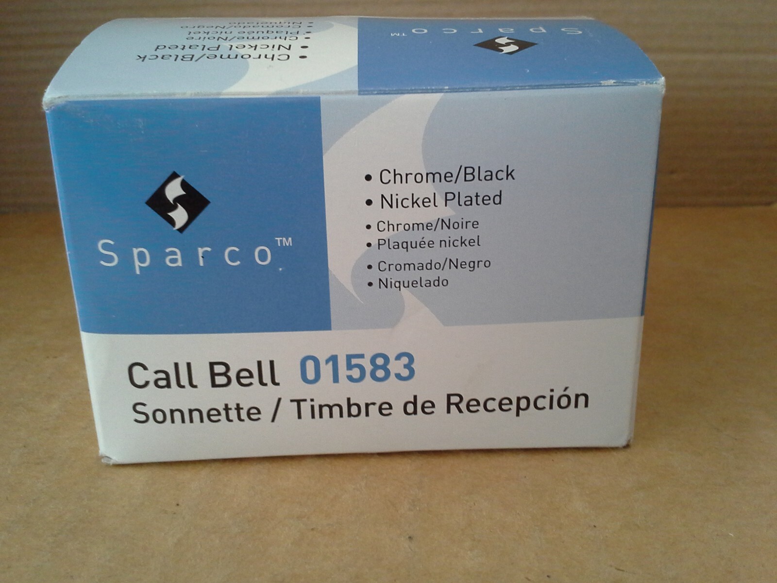 Sparco SPR01583 Nickel Plated Call Bell. Open box