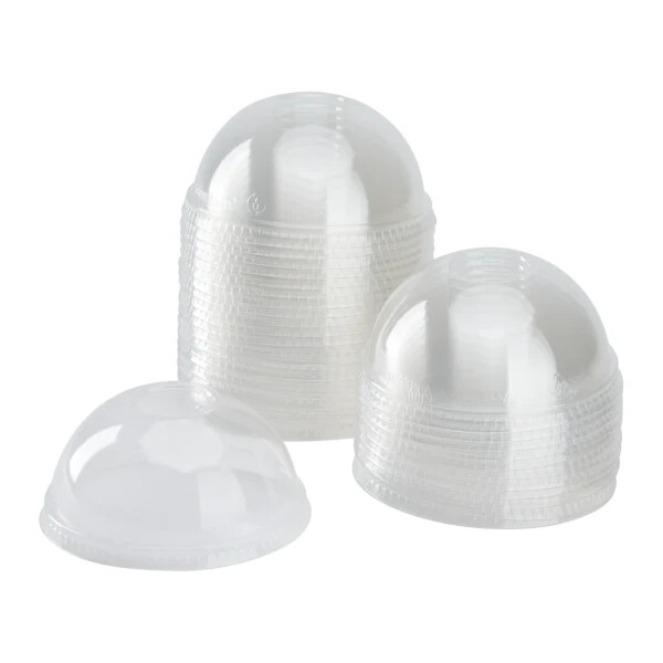 Karat 98mm PET Plastic Dome Lids – 1,000 ct, C-KDL626
