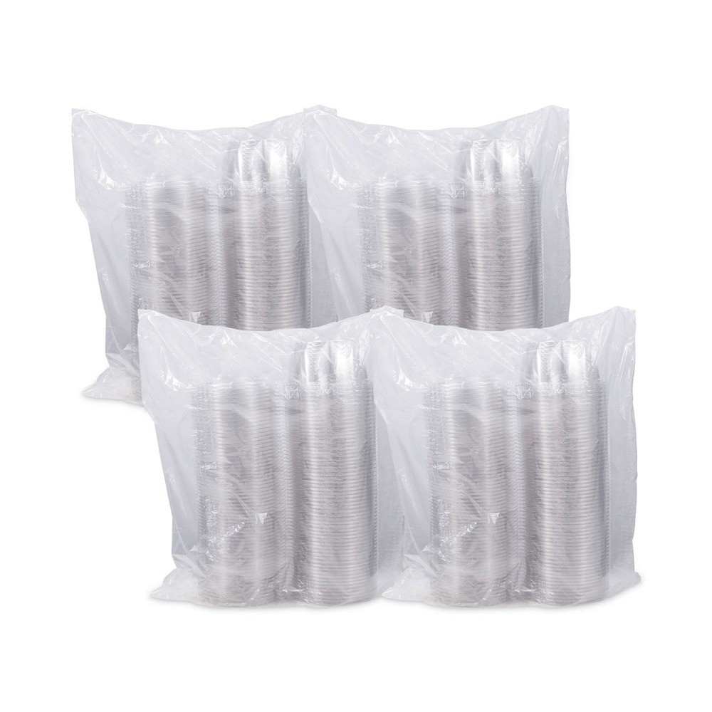 Dart CTR16BF 16 oz. Tamper-Evident Flat-Lid Bowls – Clear (240/CT) New