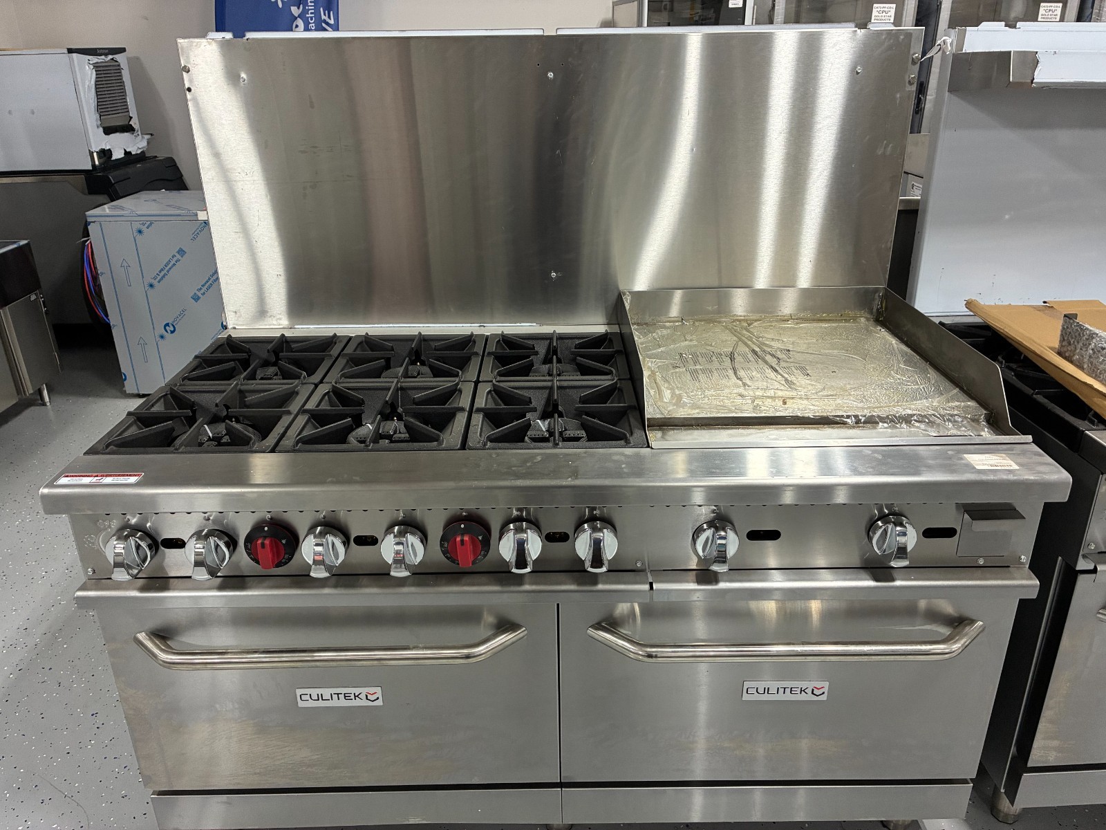 CULITEK 60″ 6 BURNERS, 24″ GRIDDLE , 2 OVENS