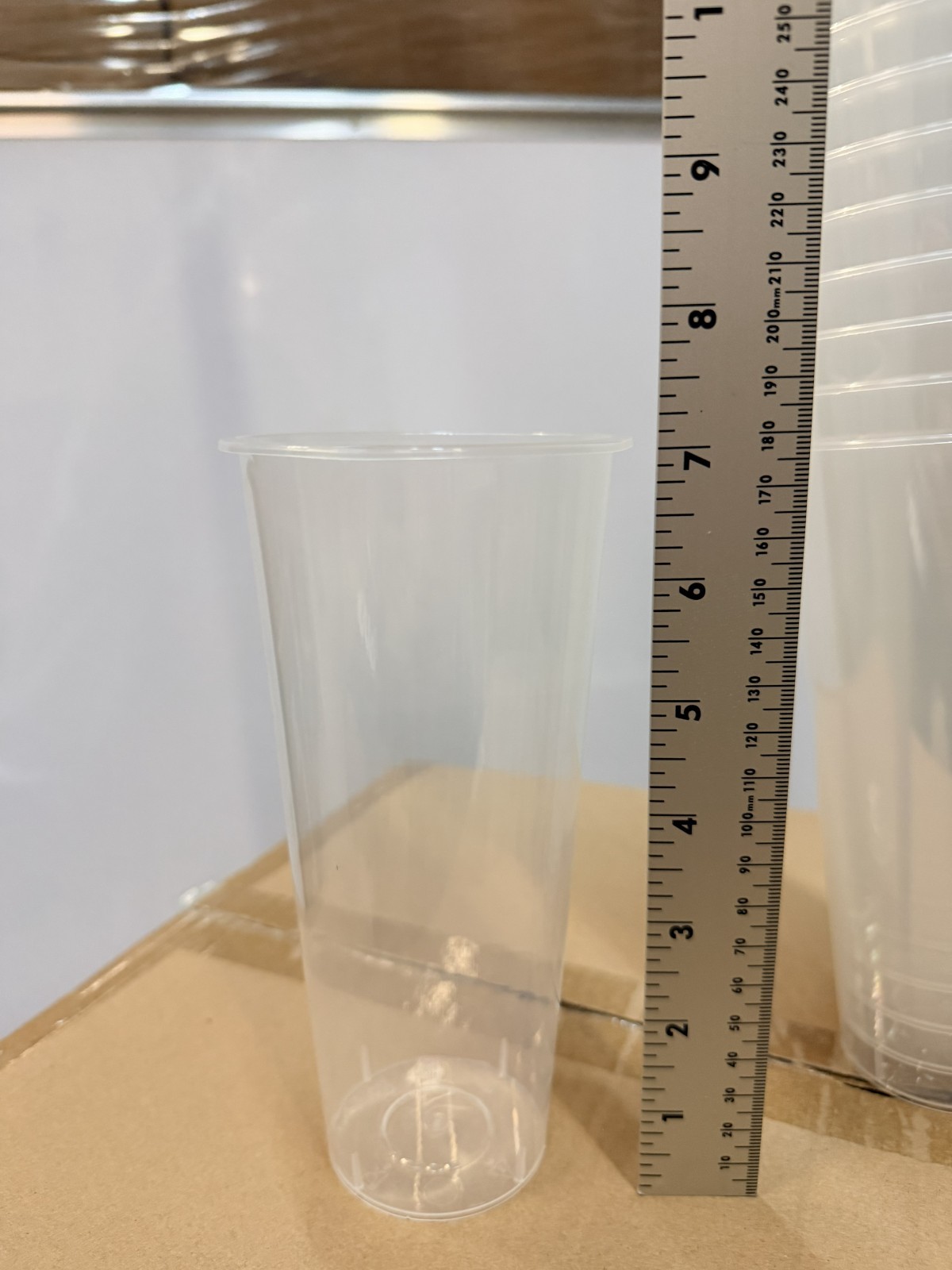 Honey&Milk 24oz Tall PP Plastic Cups 500 Count 90mm Clear Boba Tea Cups C-TPP24C