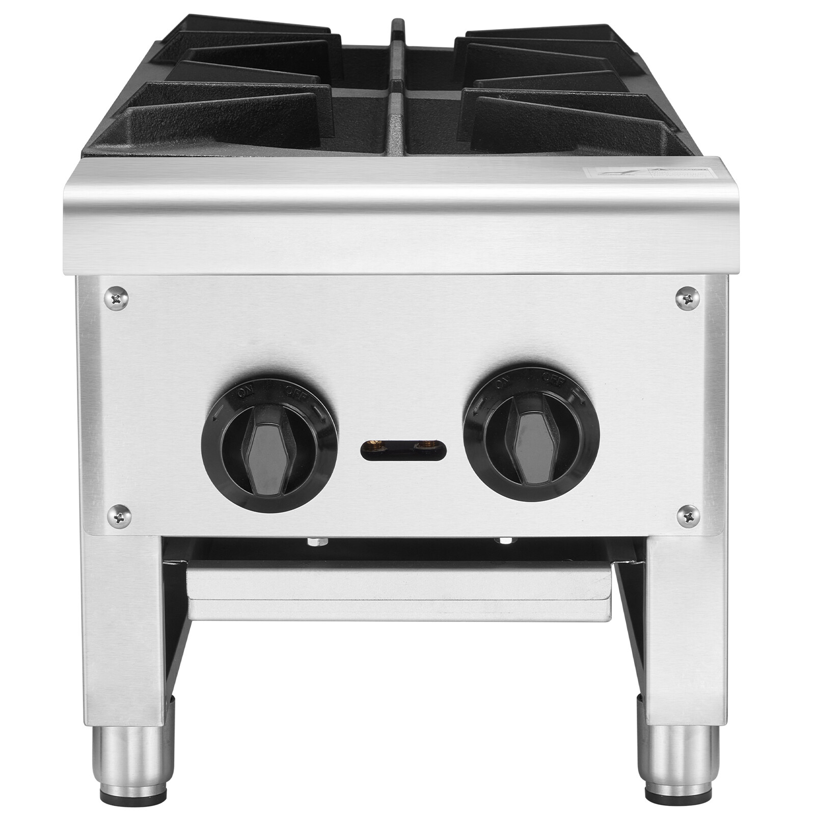 VEVOR 12″ Commercial Gas Range Stove 2 Burners Hot Plate Countertop Propane Cook