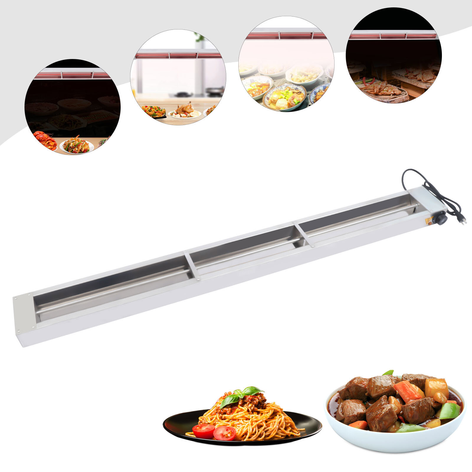 60 Inch Commercial Restaurant ood Heat Lamp Strip Warmer Calrod Food Heater