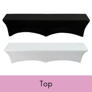 Stretch Spandex 6 ft. Lifetime Bench Cover – Black Removable and Washable