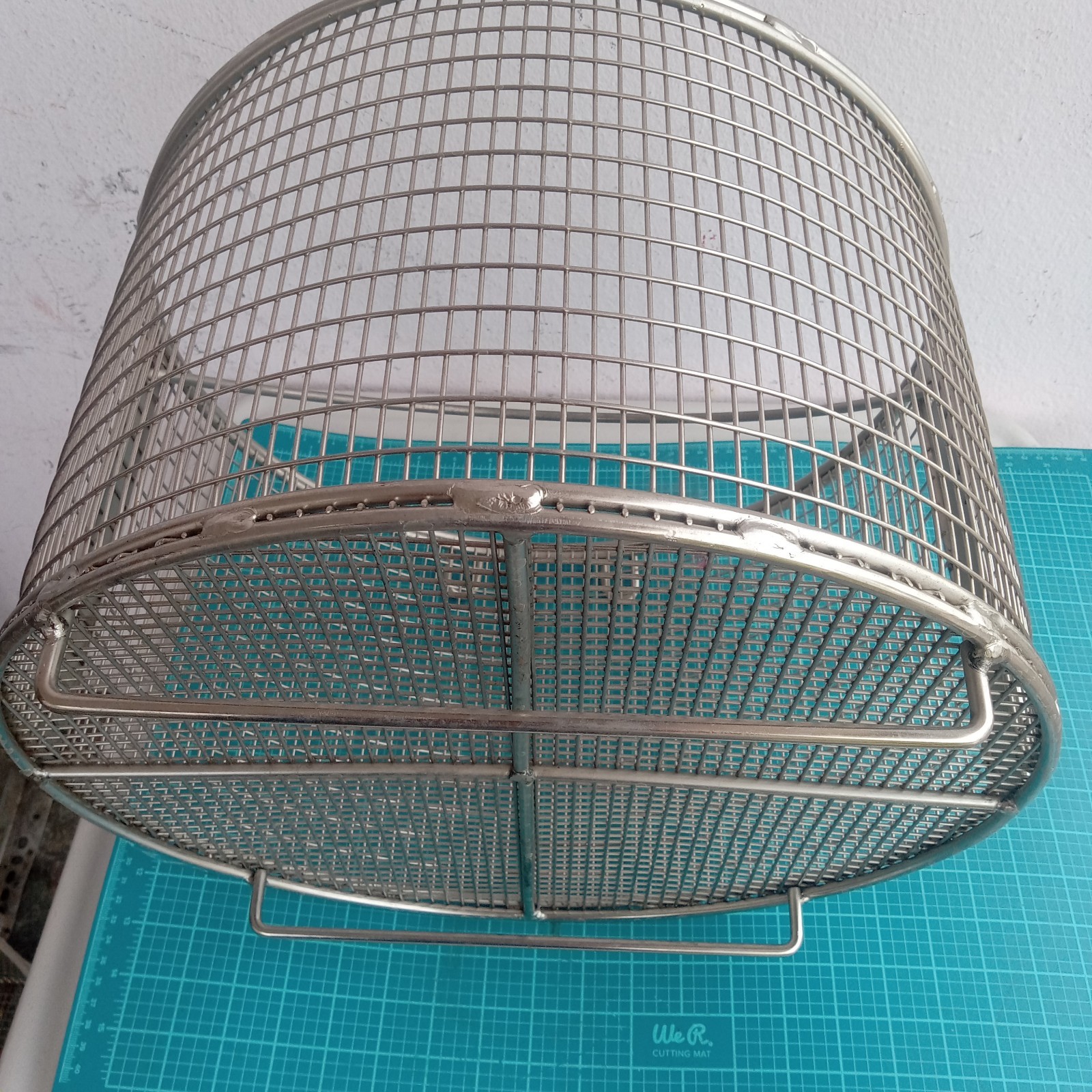 Big Fryer Round Basket – Size 15x15x9 Inches «Weighs 7 Pounds»