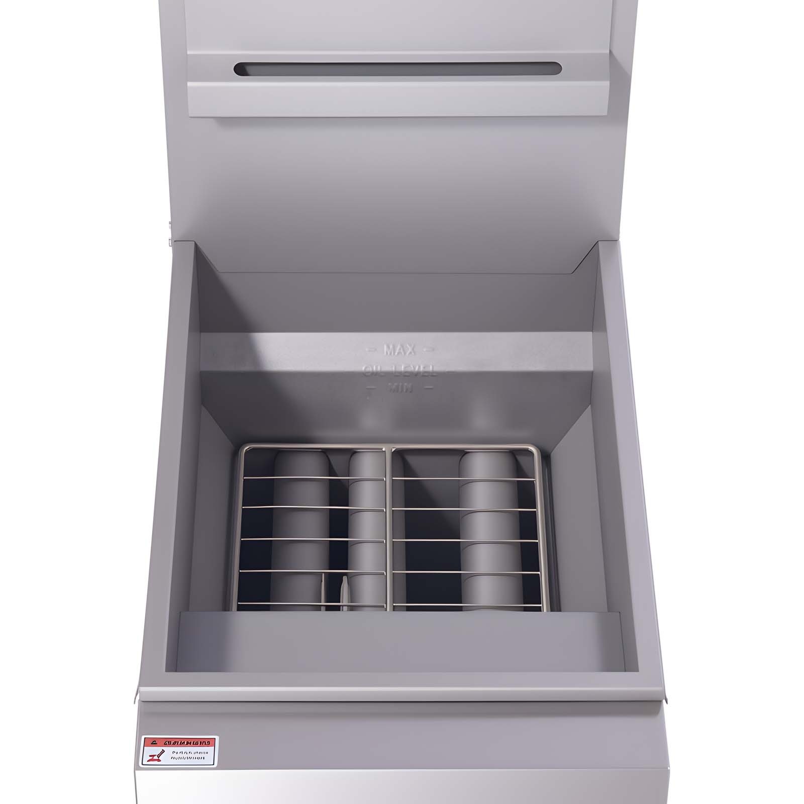 VEVOR Commercial Deep Fryer Free Standing Propane 3-Burner Dual Basket 90,000BTU