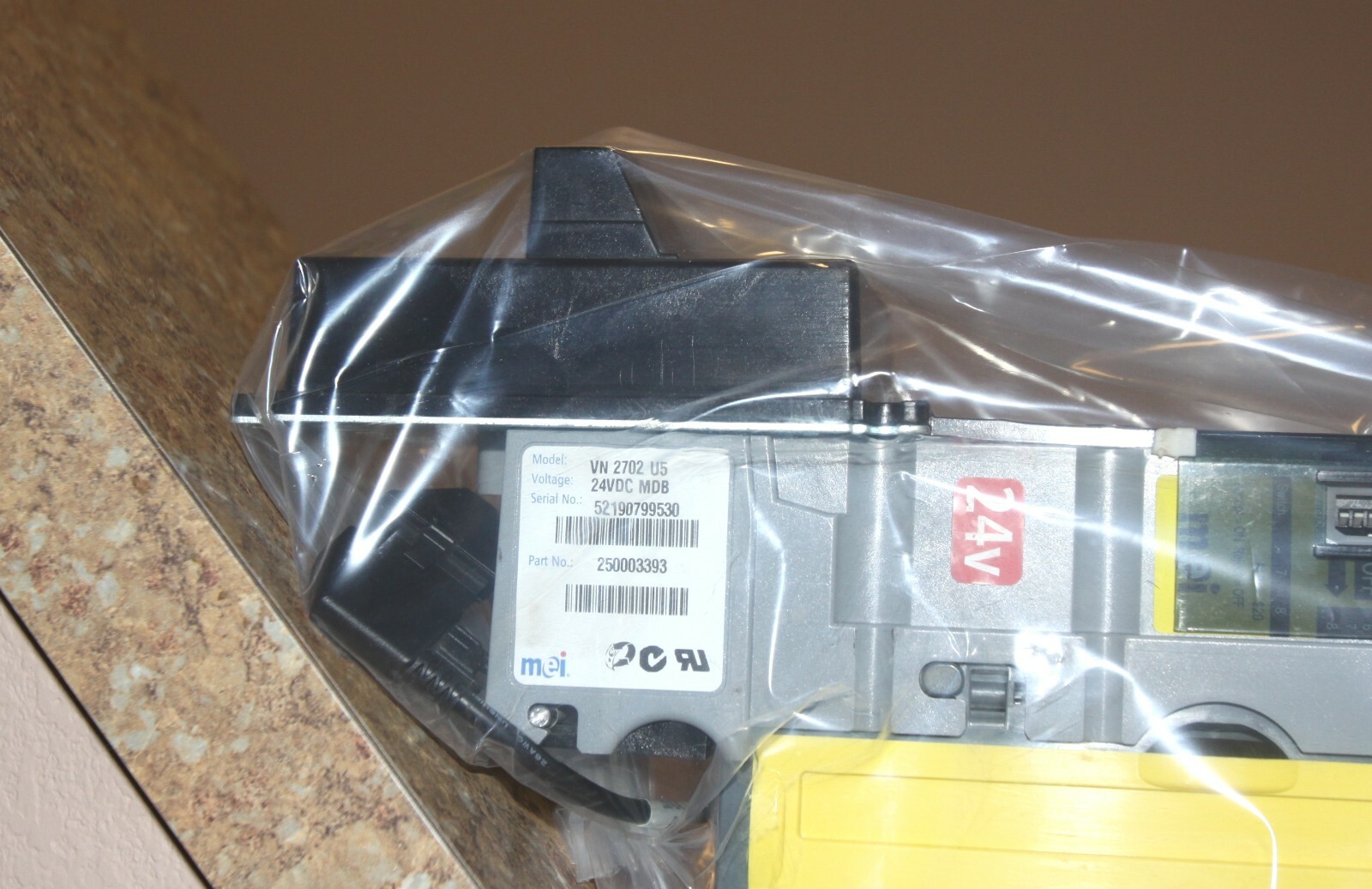 Mars MEI VN 2702 deep mask vending bill acceptor $1. – $20. bills – Tested good