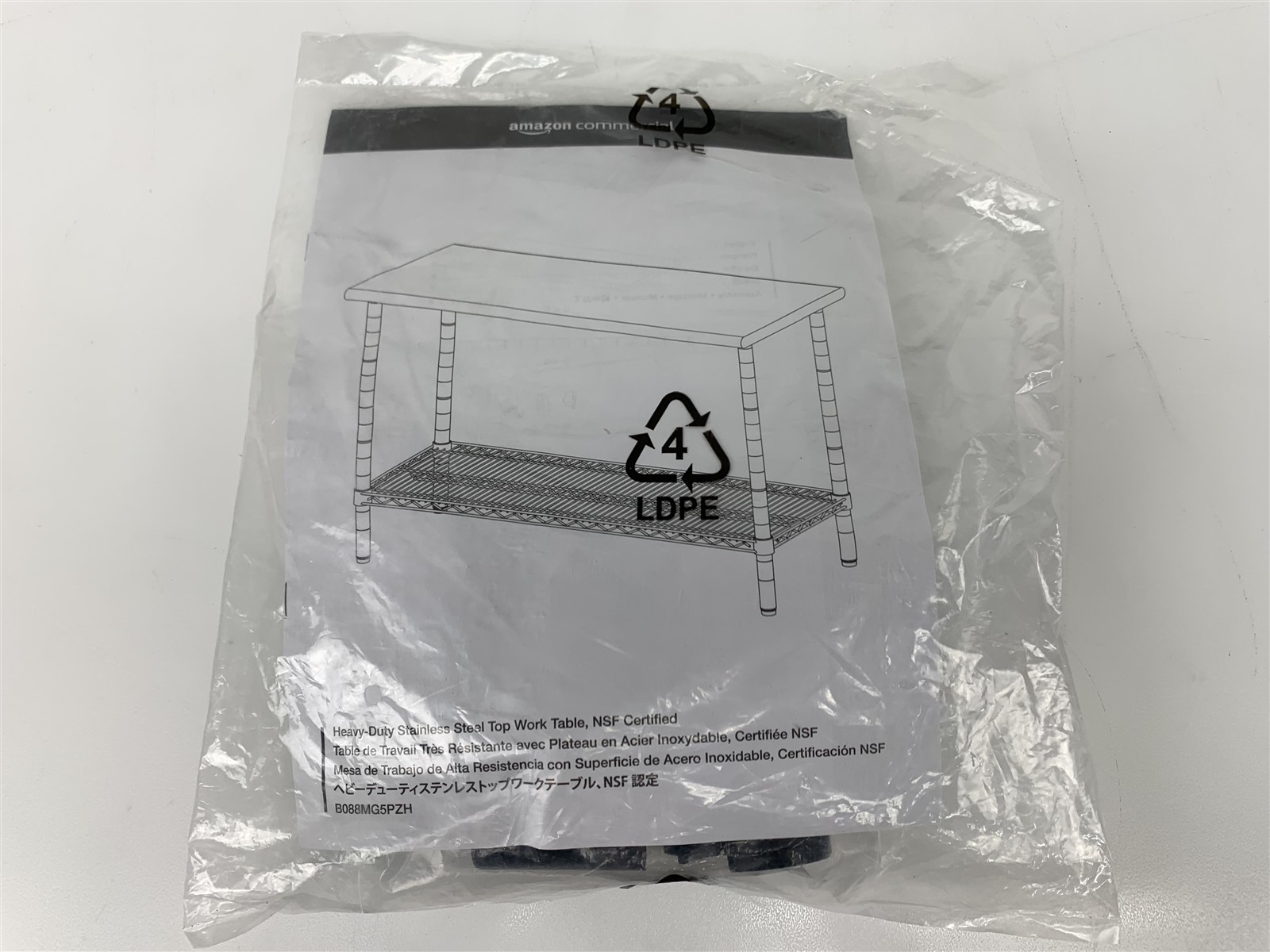 Heavy Duty Wire Metro Type Shelf Plastic Clips Split Sleeve for 1 1/2» Pole