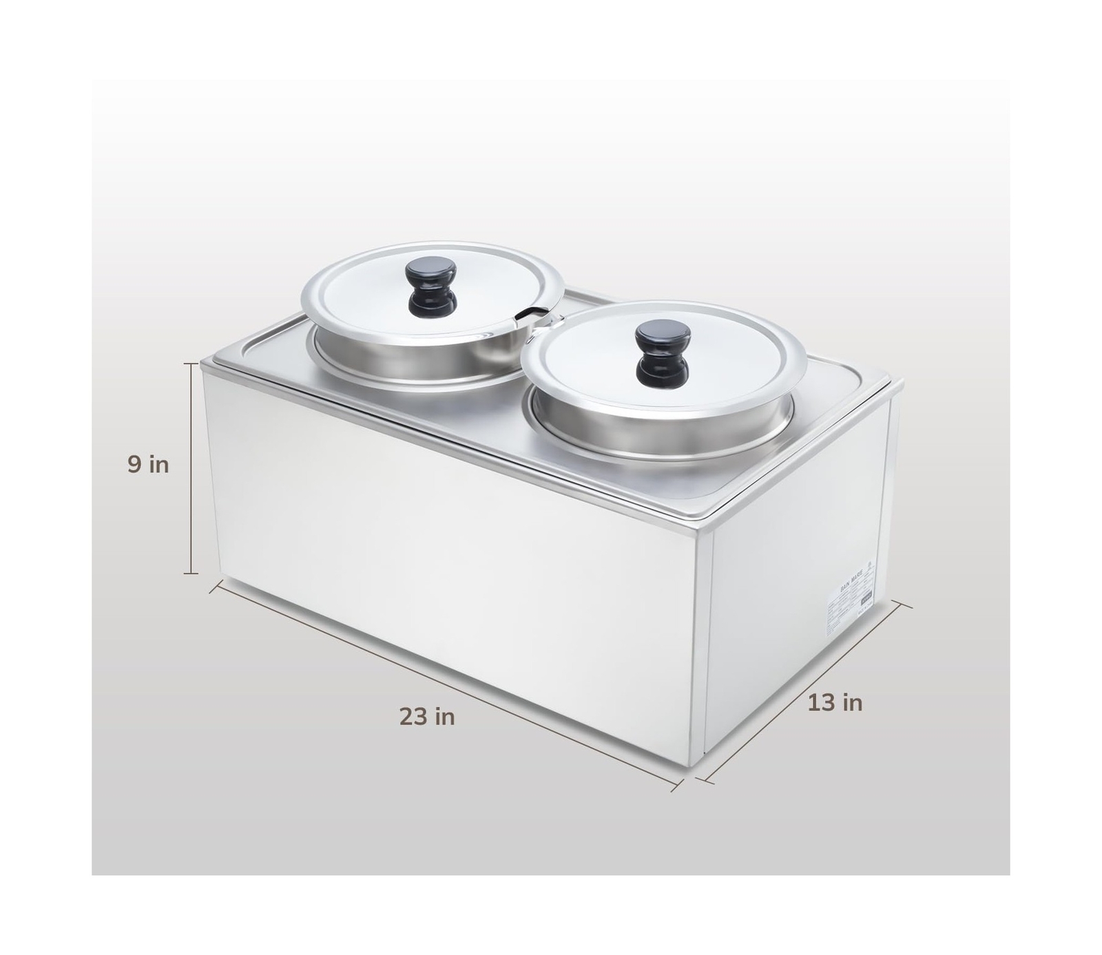 SYBO Food Warmer Steam Table Easy to Clean Commercial Grade Stainless Steel B…