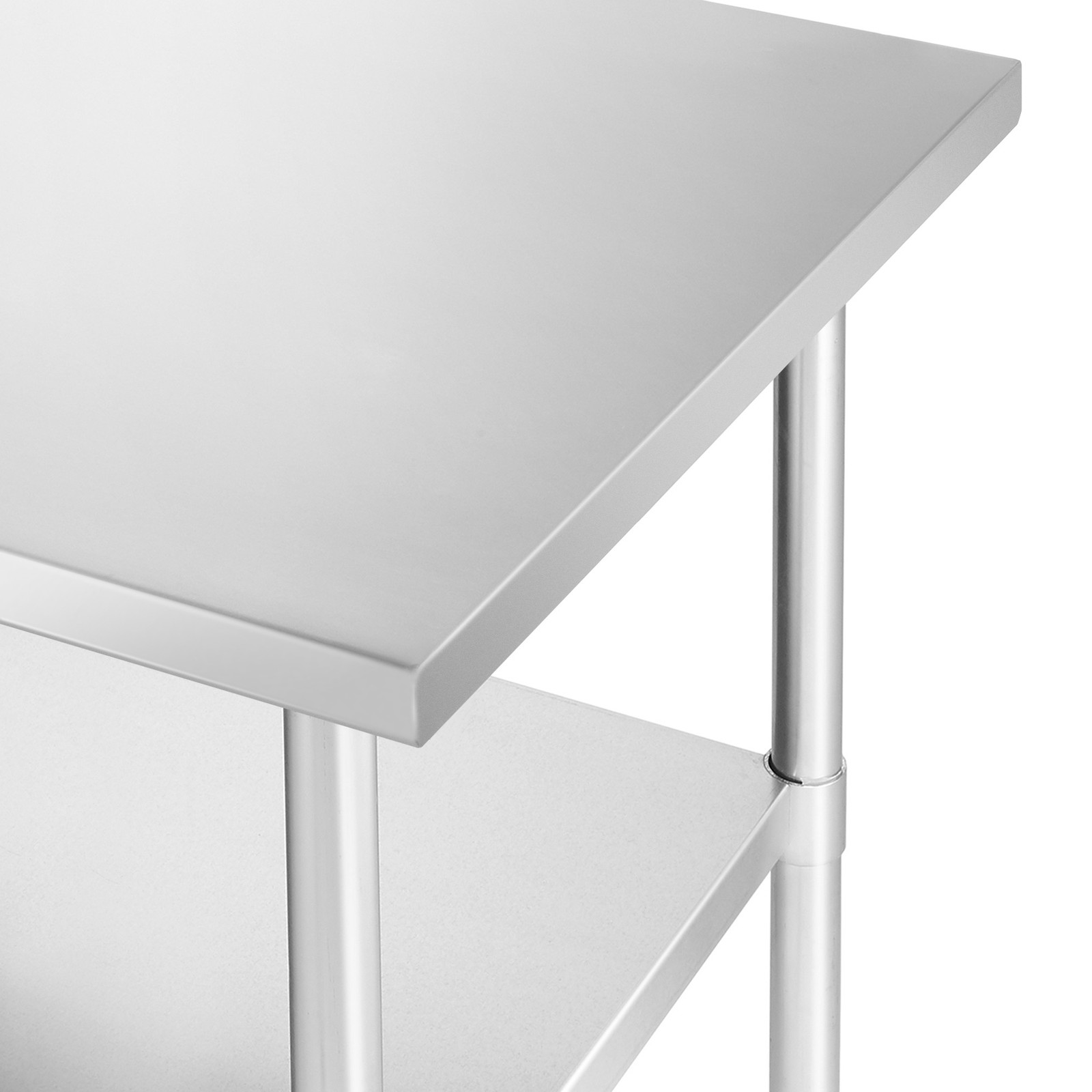 30×48 Stainless Steel Prep Table with Casters, NSF Commercial Restaurant Kitchen