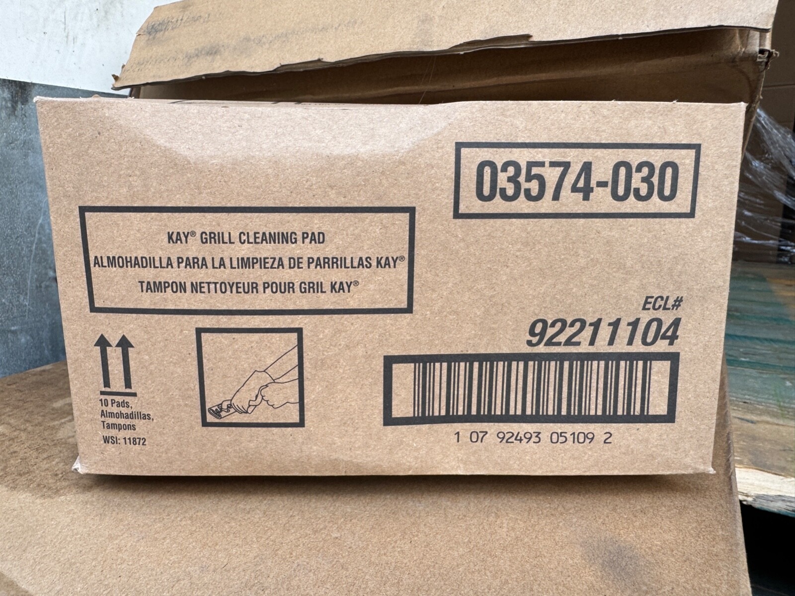 Ecolab Food Safety Ecolab 602250700 Griddle Polishing Pads Box of 10