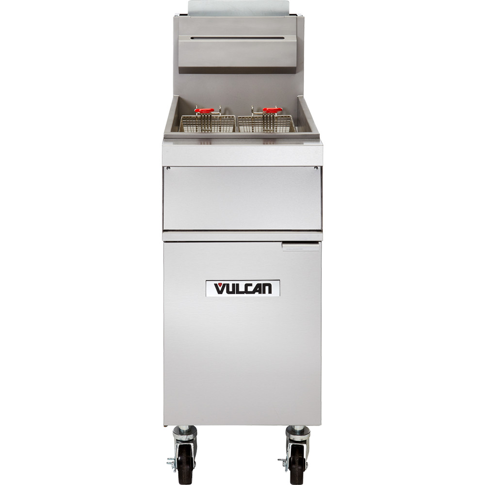 Vulcan 1GR45M Free-Standing Full Pot Gas Fryer with 45 lb. Capacity