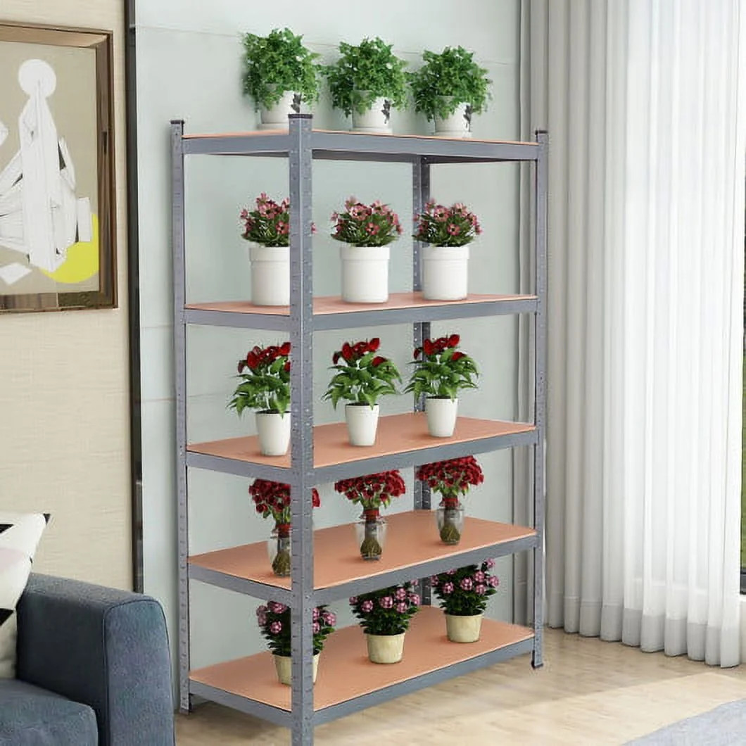 6 Size Heavy Duty Shelf Garage Steel Metal Storage 5 Level Adjustable Shelf