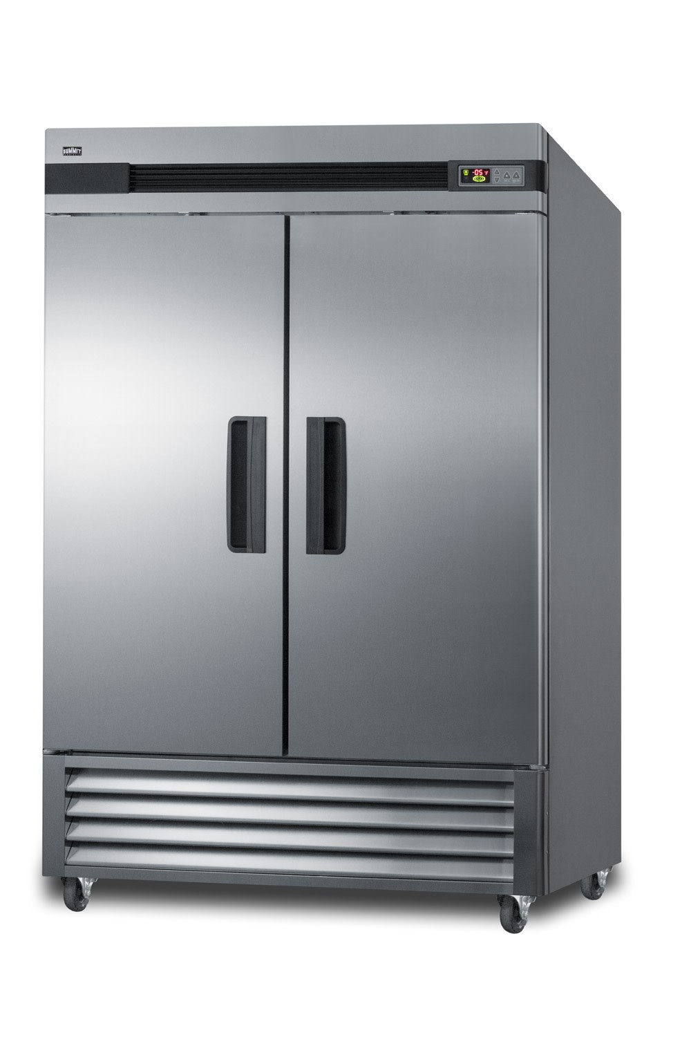 Summit SCFF497 56″W 49 Cu. Ft. Reach-In Commercial Freezer – Stainless Steel