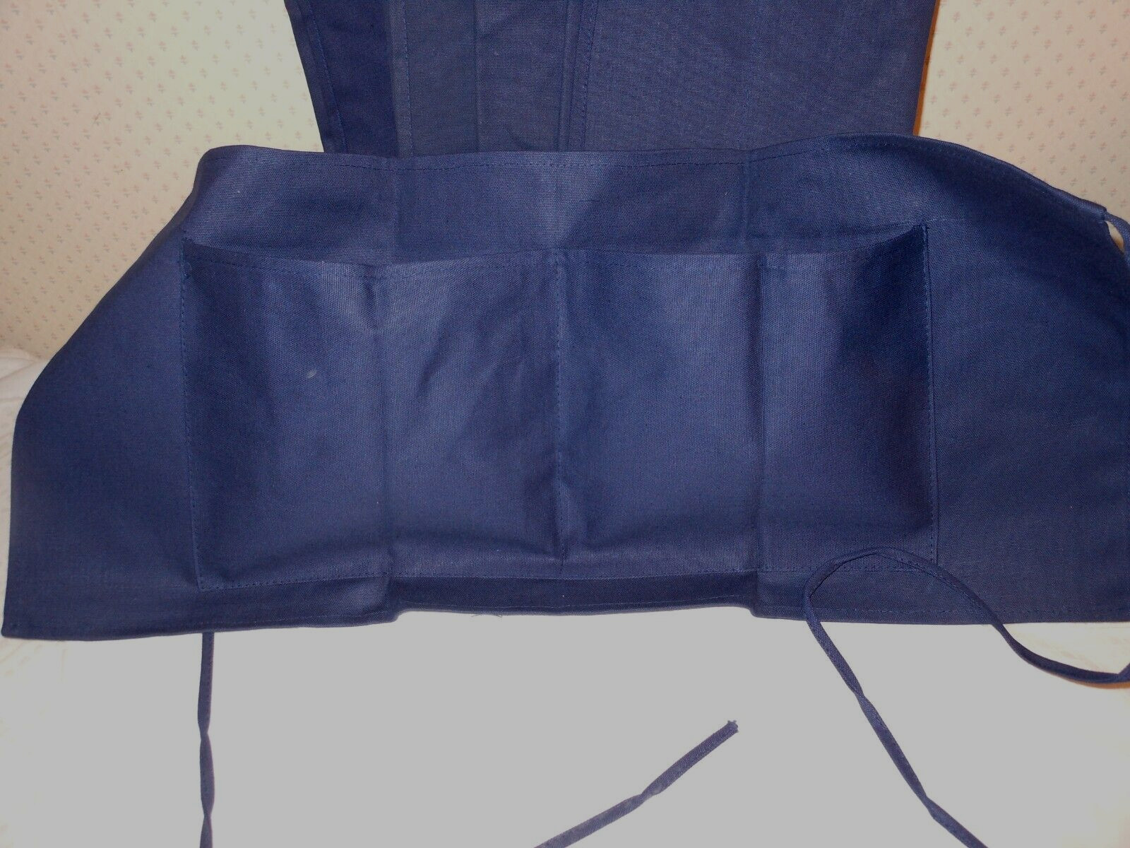 5 NEW!! Restaurant Waiter Waitress Flea Mkt. 2-Pocket Waist Aprons –Navy Blue