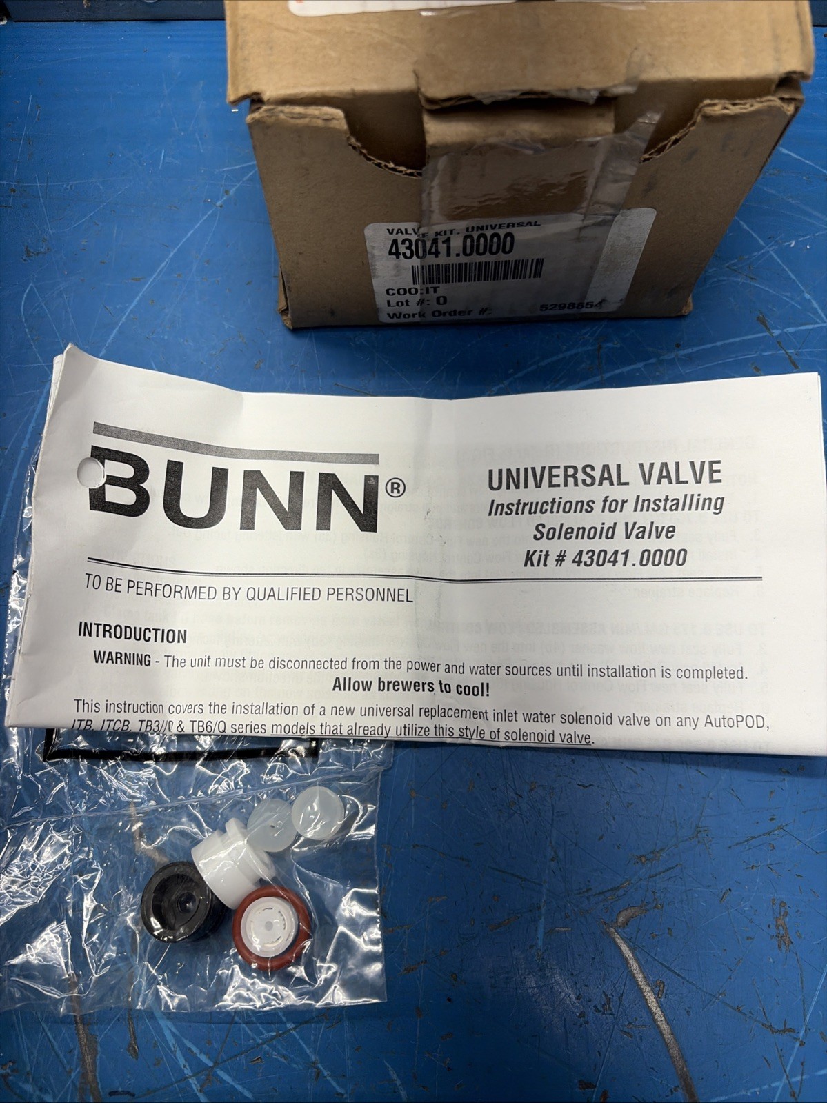 BUNN TEA/COFFEE BREWER VALVE KIT 43041.0000 DELTROL DSVP42-S-1-B-2-3 ,145PSI NIB