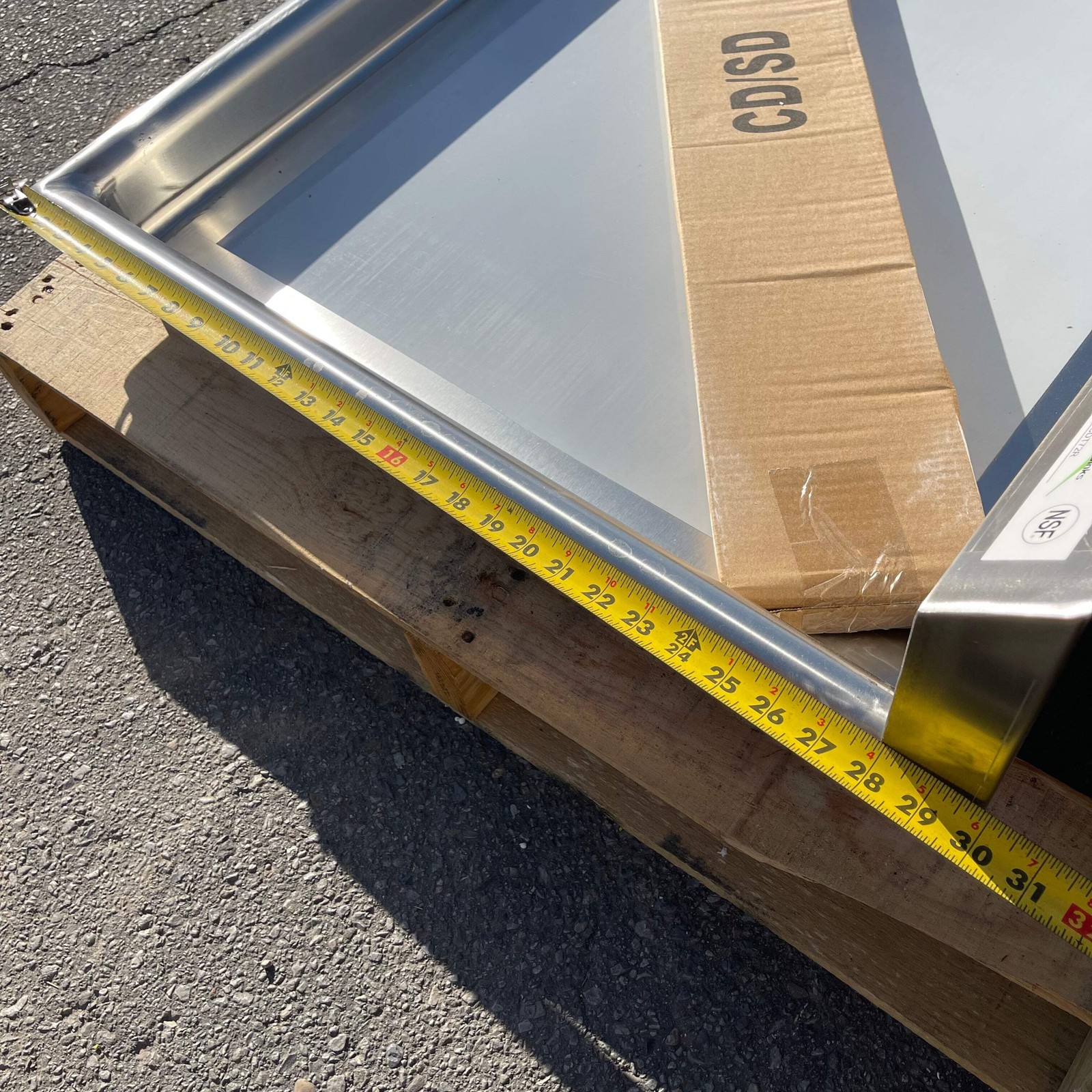 Z@ Pallet of REGENCY Clean Dish Table – Right Drainboard Stainless Steel 600CDT7