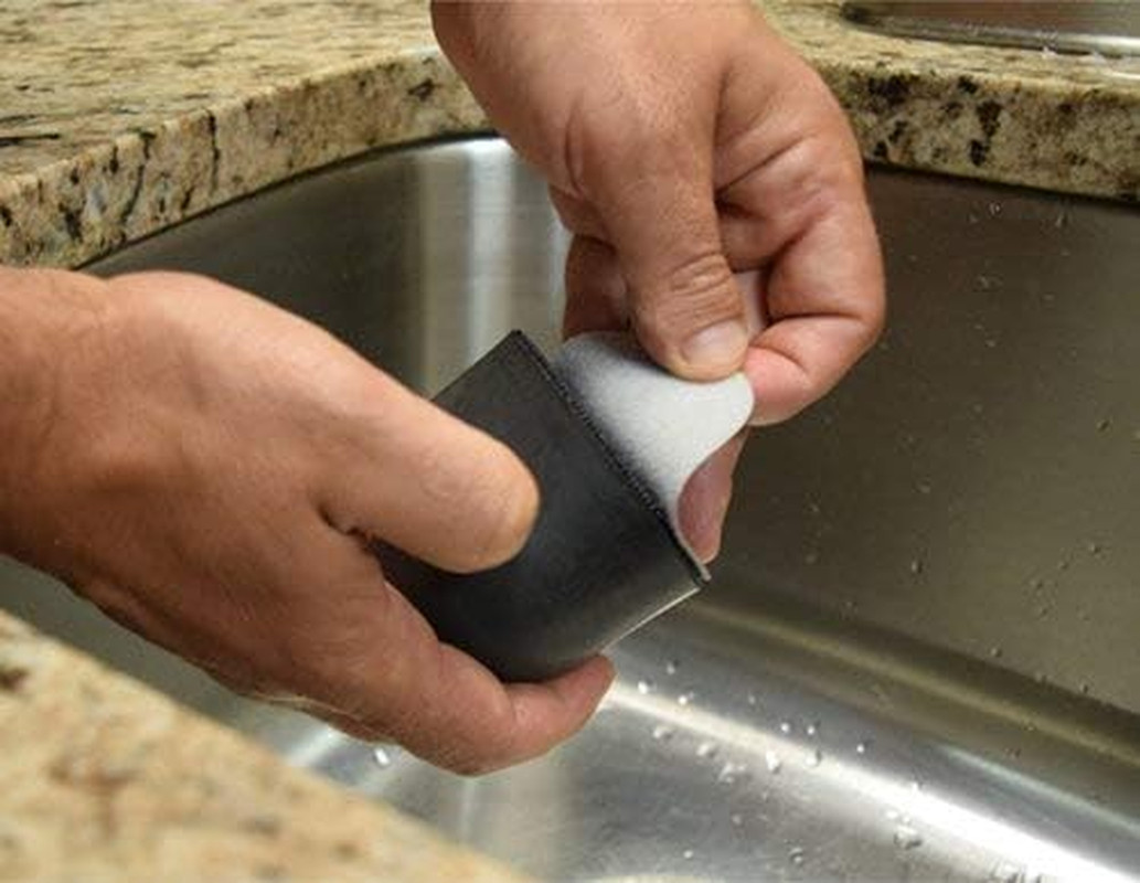 Kit for Polishing and Repairing Stainless Steel Sinks, with Diamond Buffing Comp