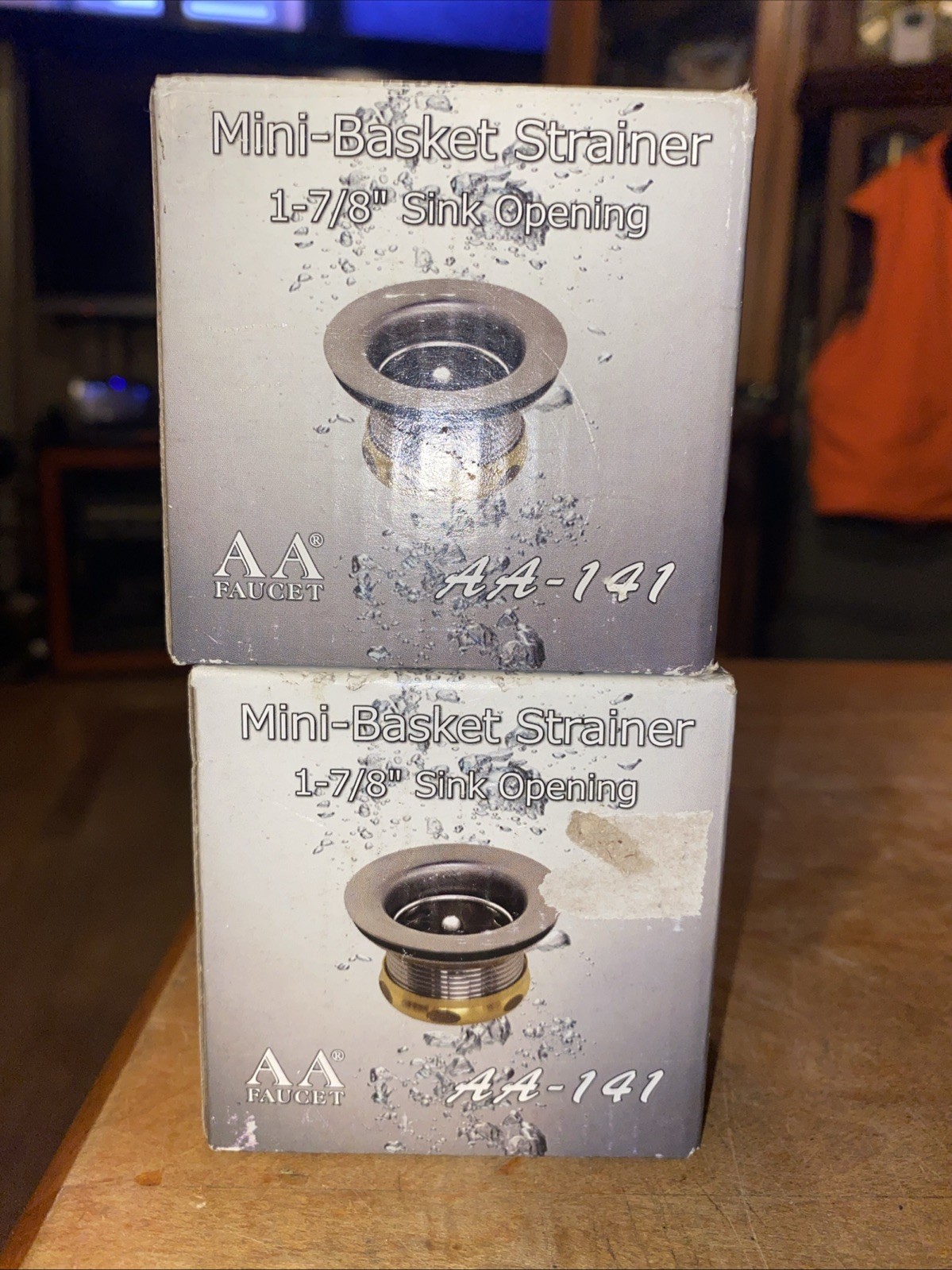 Lot of 2 GSW USA AA-141 Mini Basket Sink Strainers 1-7/8″ Sink Drains