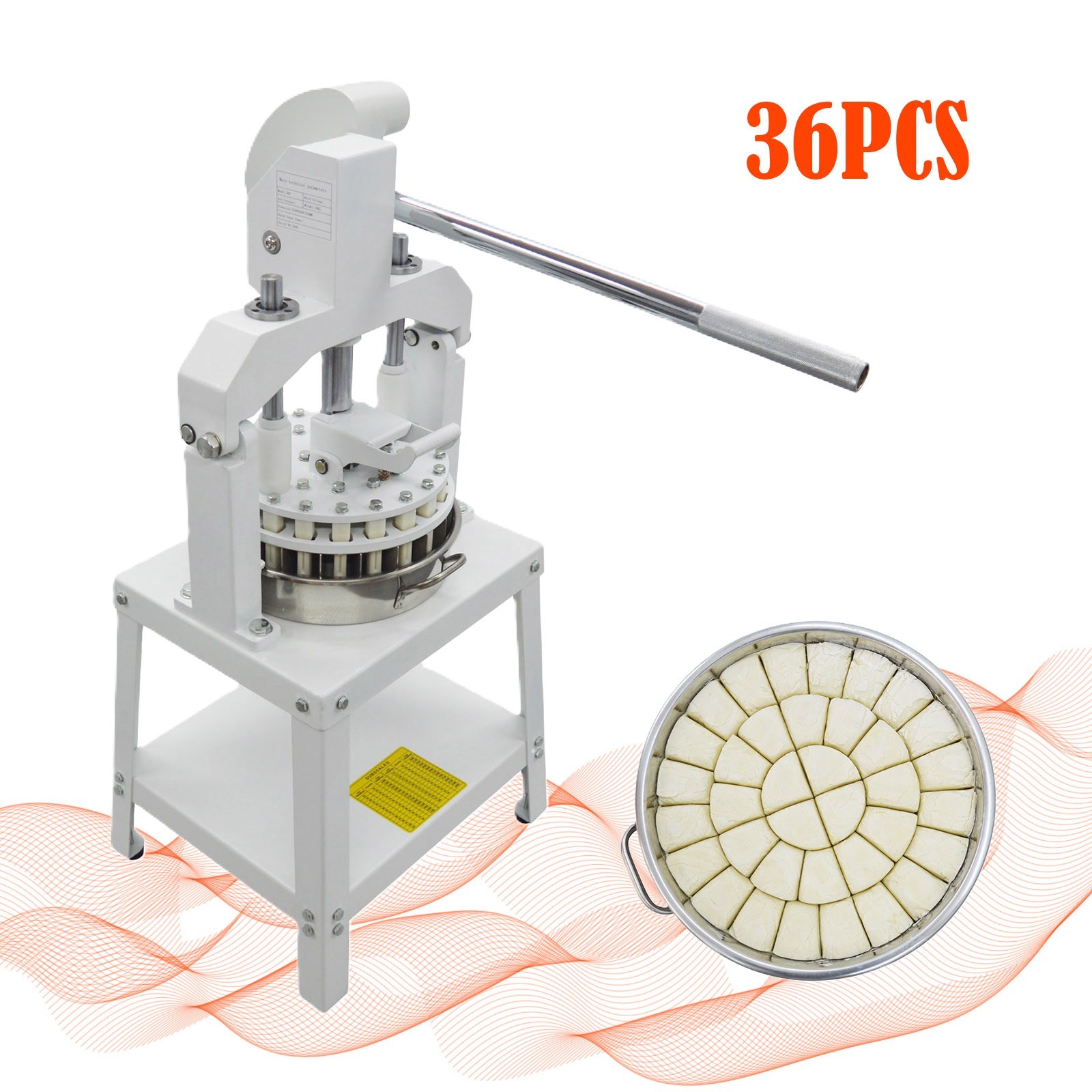 36PCS Manual Pizza Bread Dough Divider Commercial Bakery Dough Splitter 30g-160g