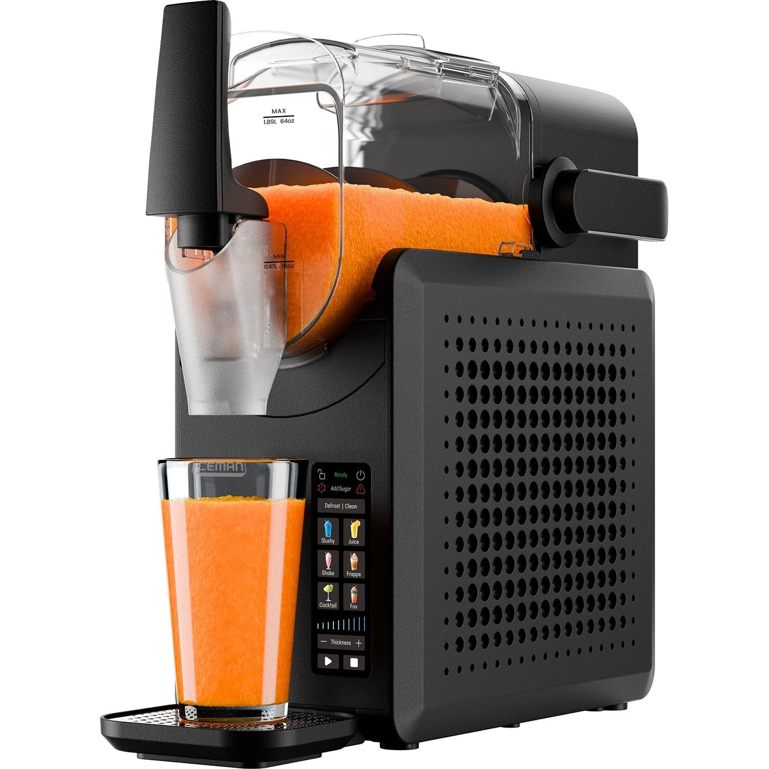 Chefman Iceman Slush Ease Slushy Maker Frozen Drink Machine Touchscreen Black