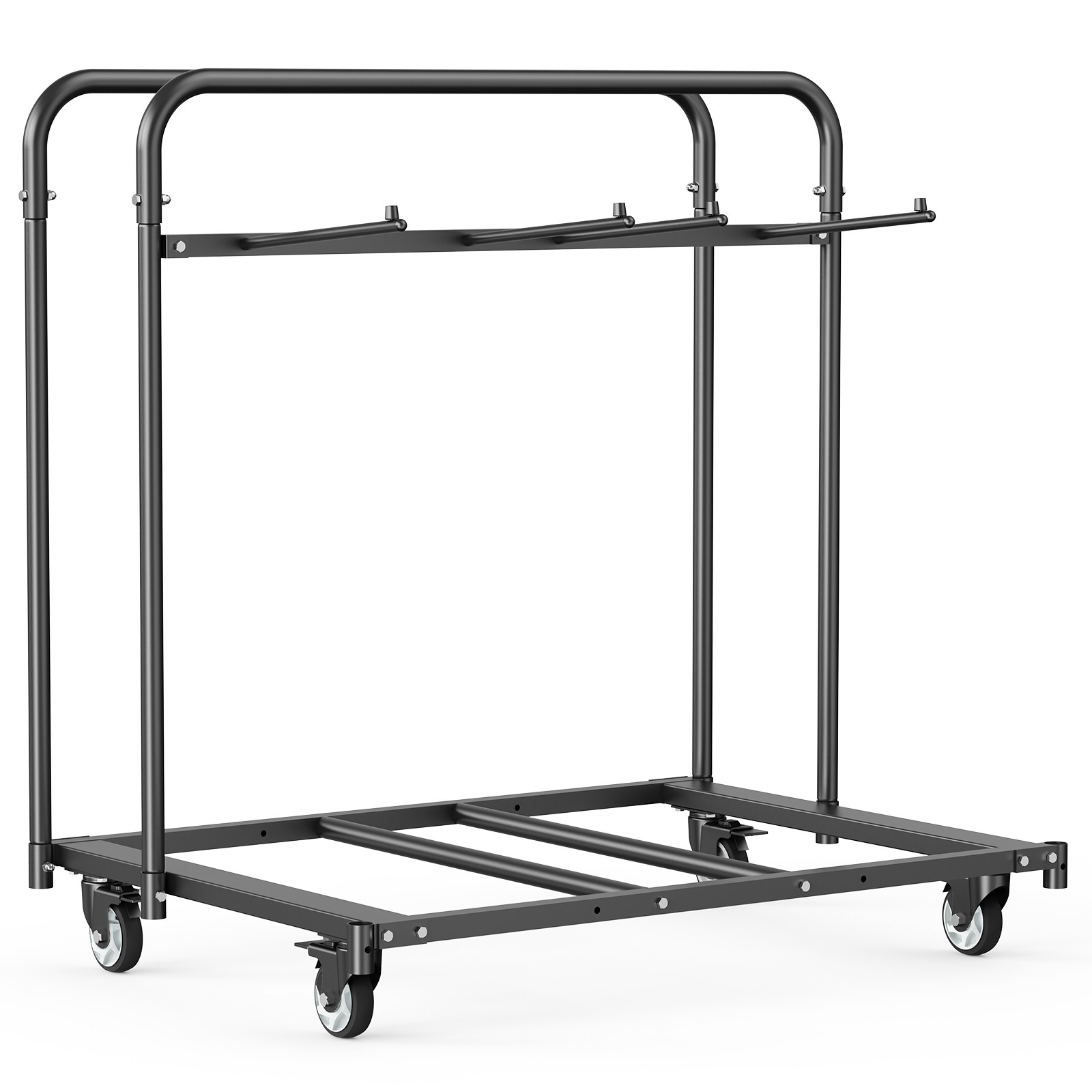 Folding Chair Rack Cart for 5 Tables+14 Chairs of 400LBS with Casters