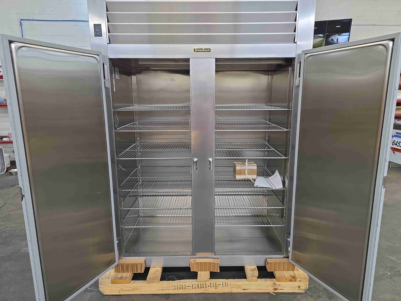 6486 New Aged Inventory Traulsen 2-Door Freezer with Racks Model RLT232WUT-FHS