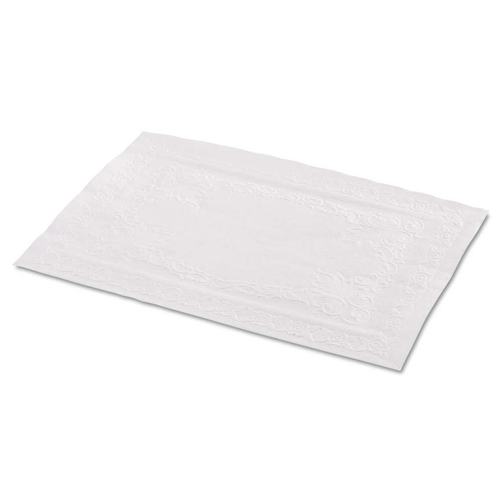 Hoffmaster 601SE1014 1000-Pc/CT Classic Embossed Paper Placemats – WHT New