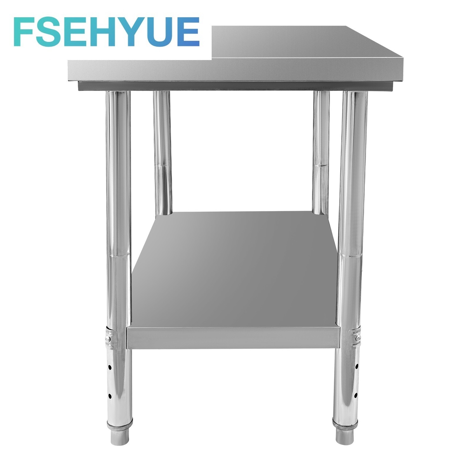 900x600x800 mm New Metal Work Table & Commercial Kitchen Prep Stainless Steel