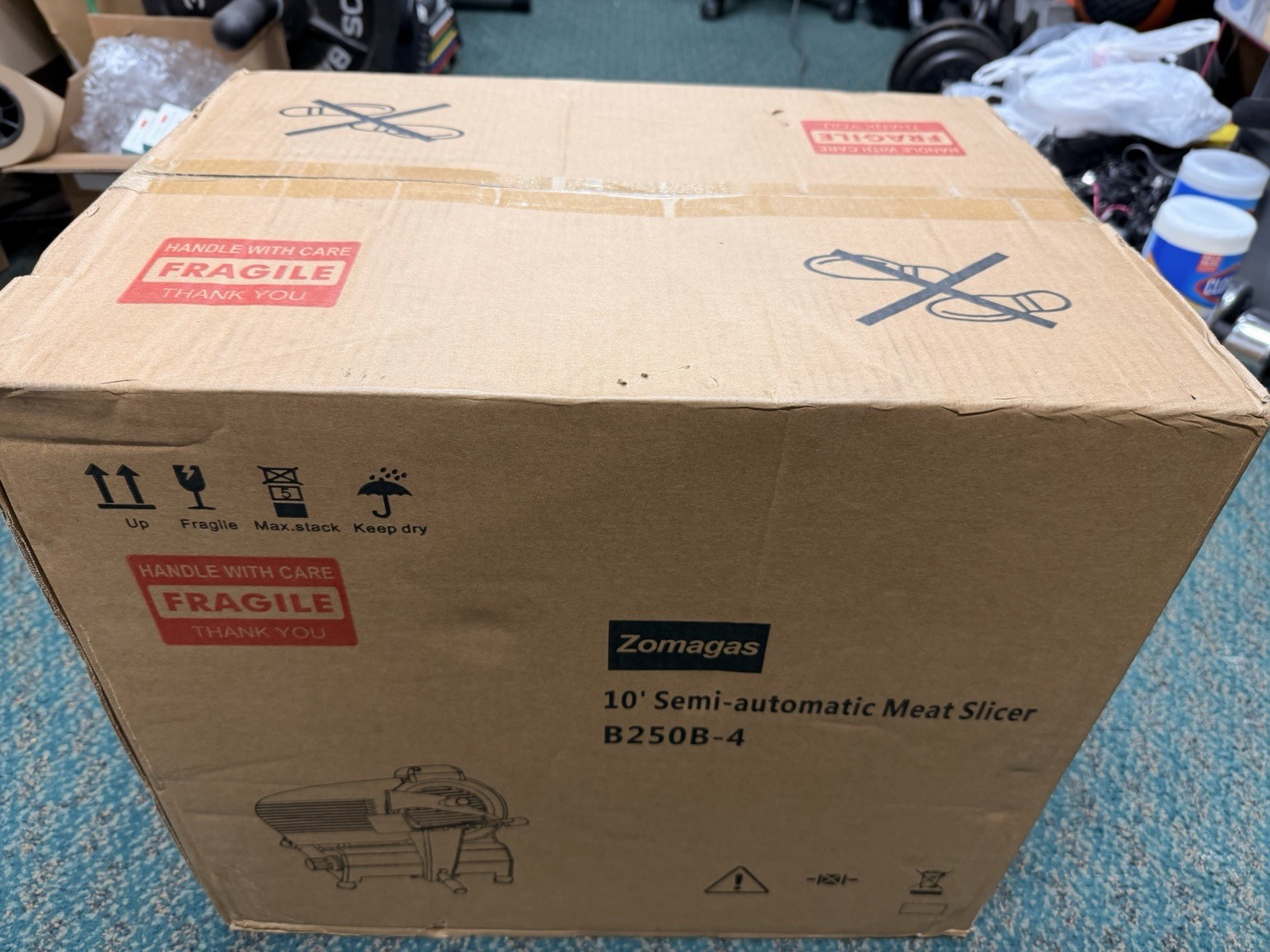 Zomagas B250B-4 10″ Commercial Meat Slicer 240W 110V New Sealed Free SH