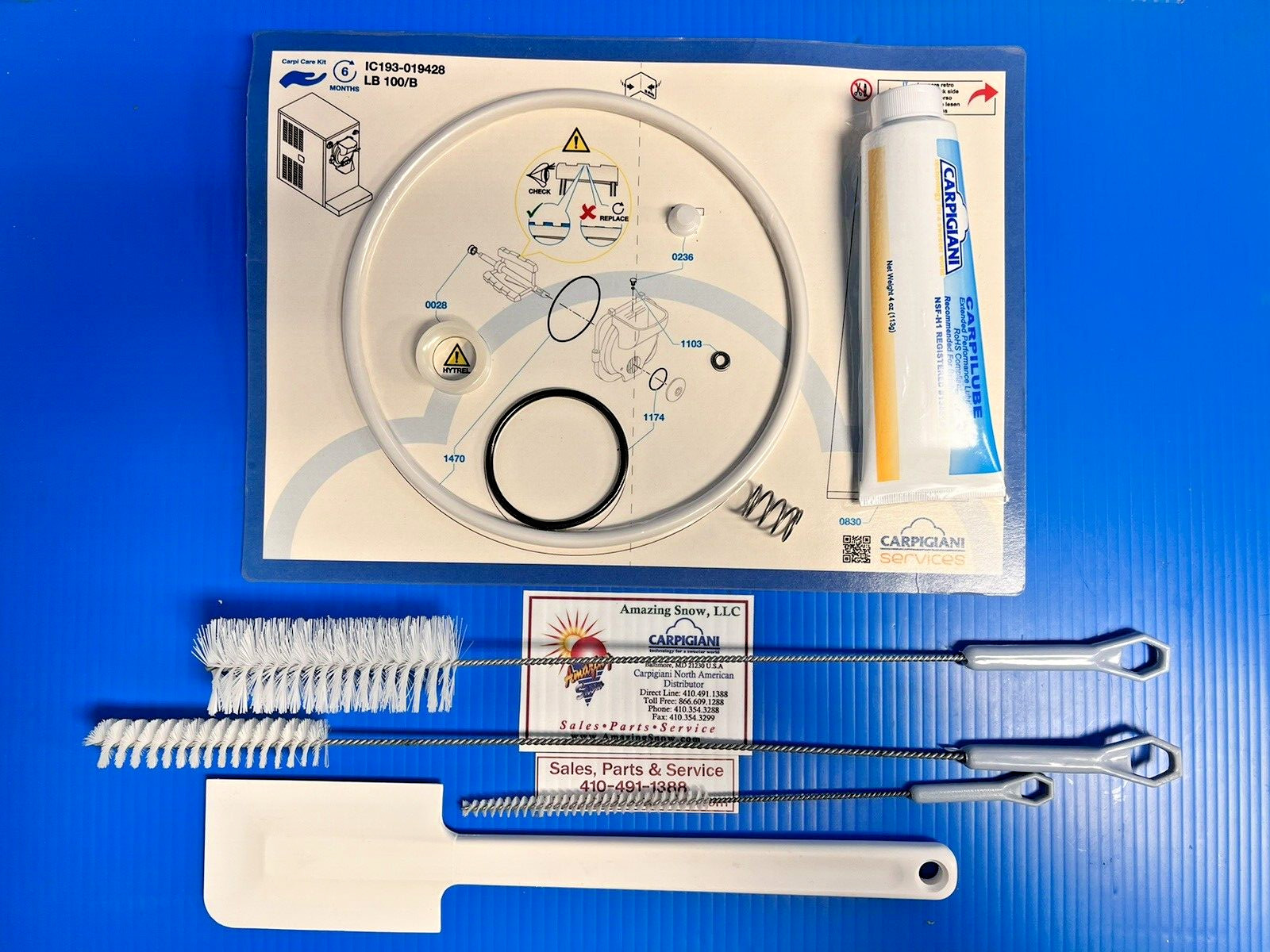 Carpigiani Parts Batch Freezer LB 100 B Complete Tune UP Kit