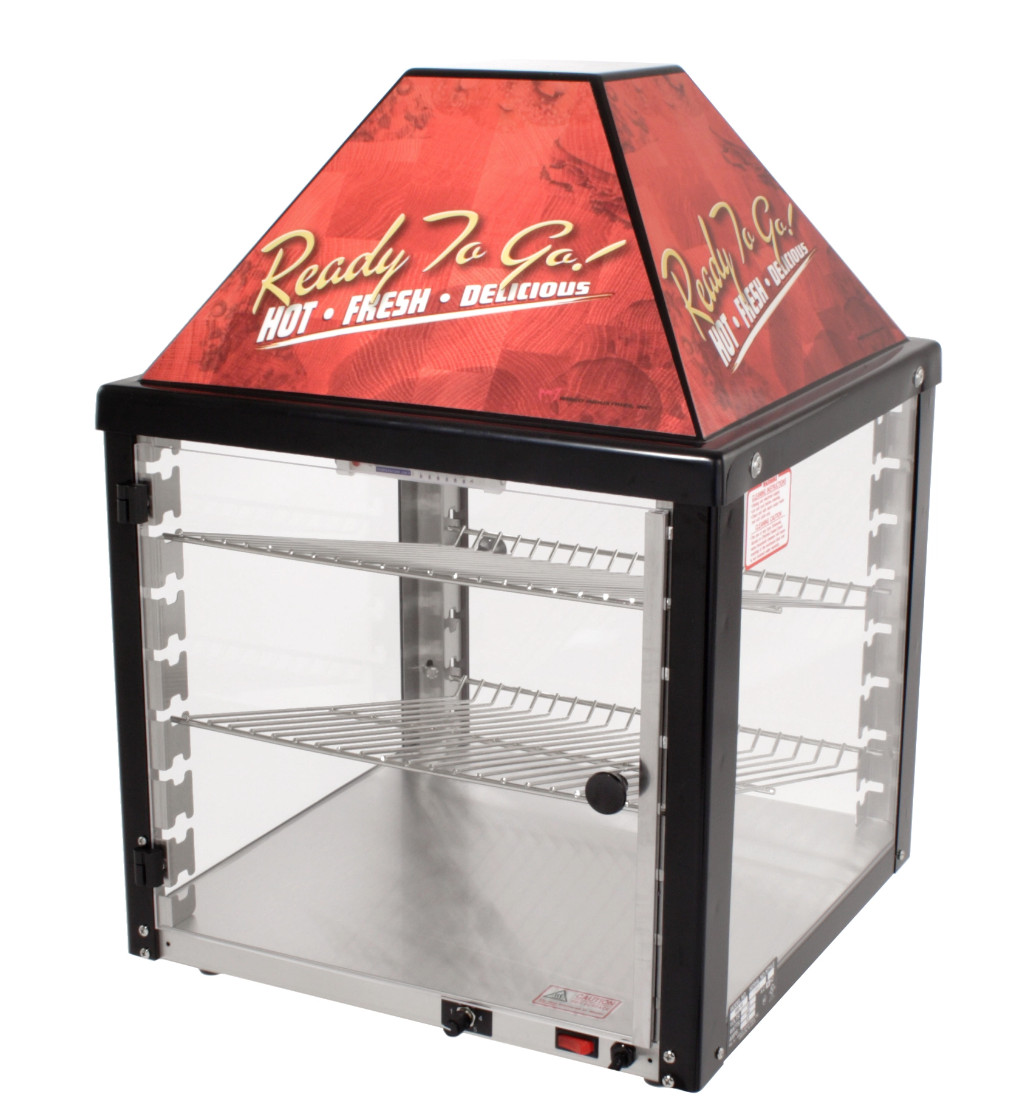 NEW 18×18 Heated Display Warmer Hot Food Merchandiser 2 Tier Rack Wisco #8034