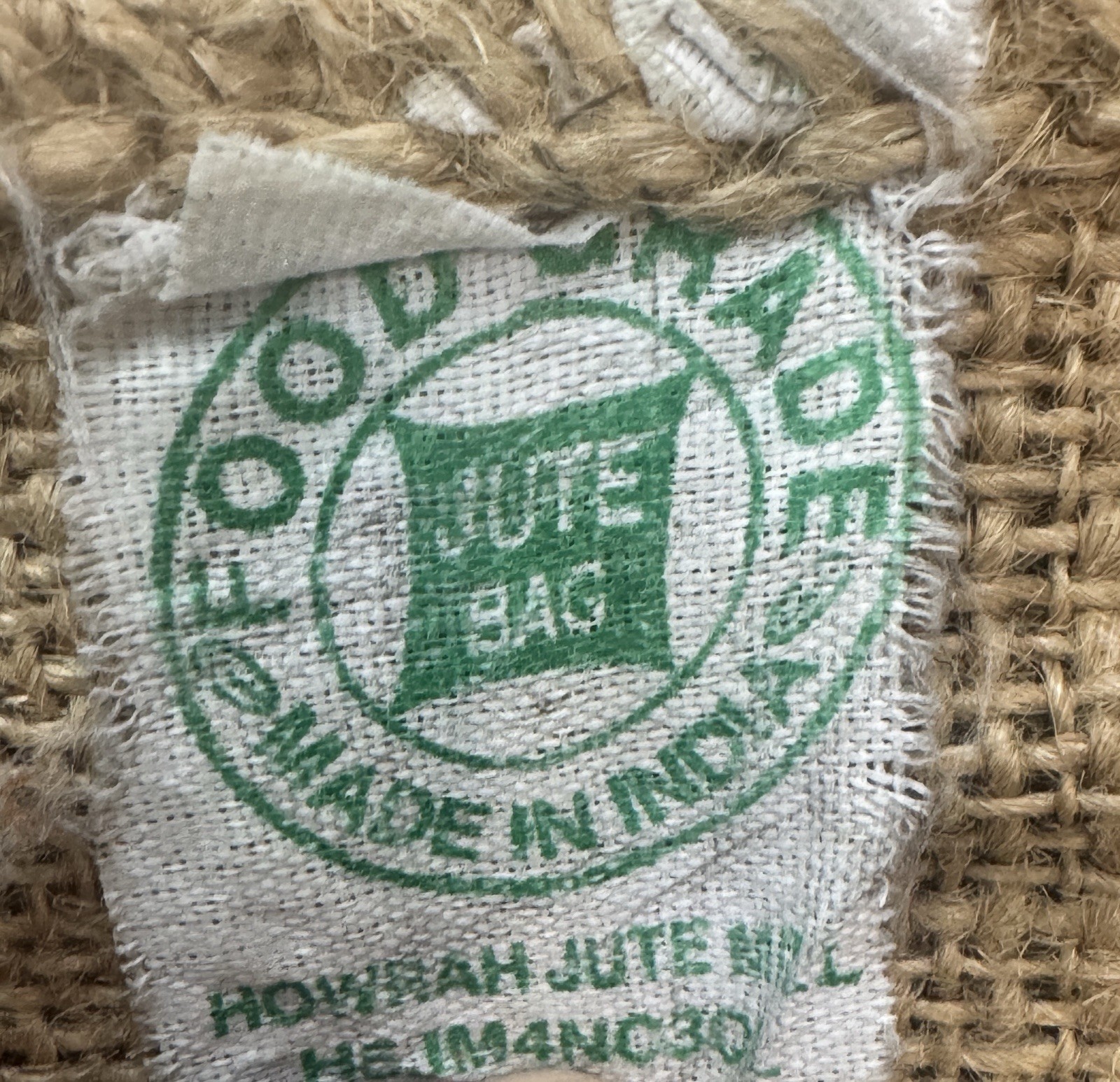 Vintage Guatemala Coffee Burlap Sack Clean Coffee 150 LBS Rustic Farmhouse Decor