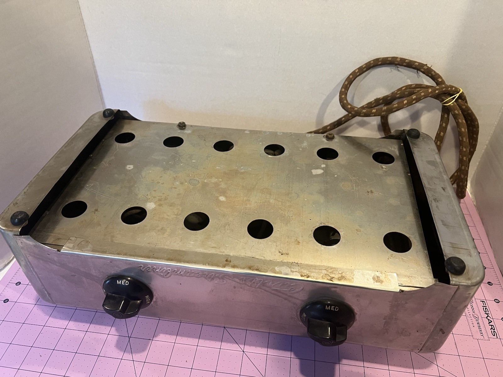 VINTAGE 1950’s Wilbur Curtis E2 SS Coffee DUAL Server Warmer Stainless Steel USA