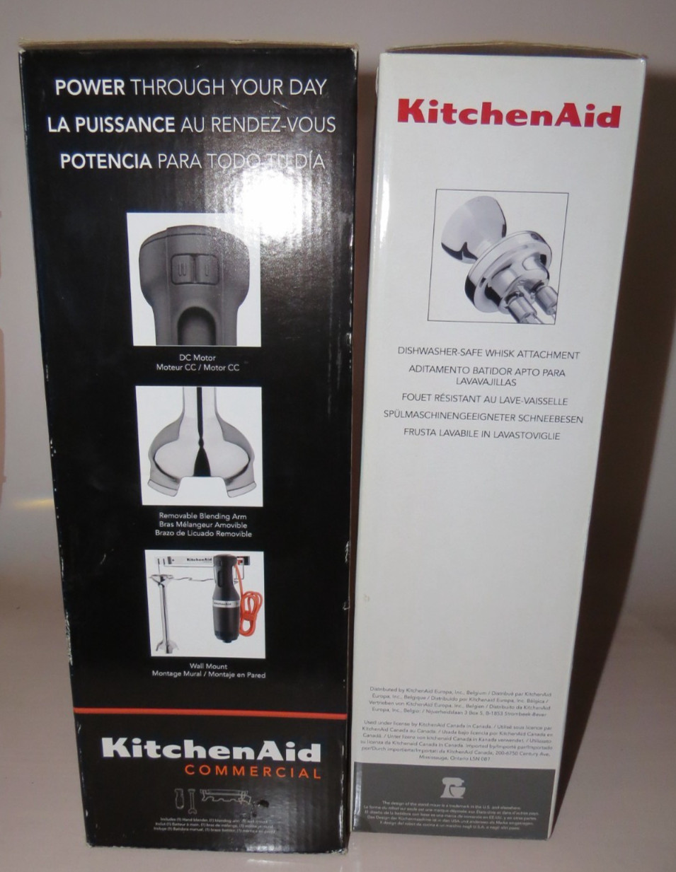 KitchenAid Commercial 12″ Hand Blender KHBC312OB & 10″ Whisk Attachment KHBC10W