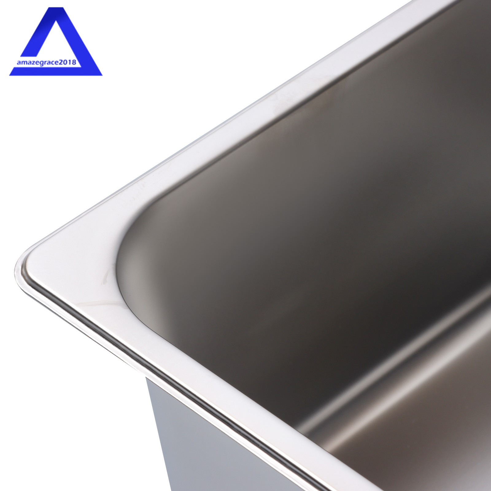Steam Table Hotel Pans Full Size 6″ Deep 2 Pack Stainless Metal Tray Sets