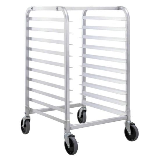 Prepline SPR-10 10-Tier Heavy Duty Aluminum Steam Table / Bun Pan Sheet Pan Rack