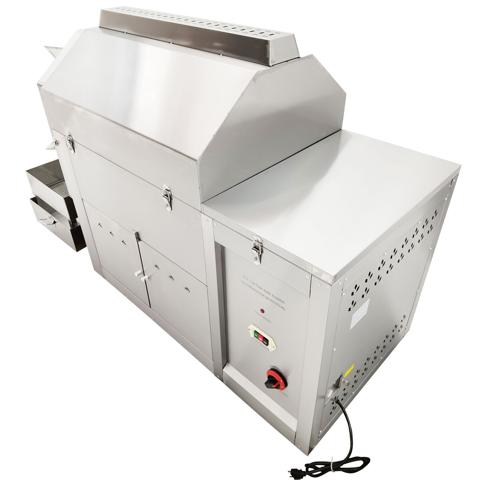 Automatic Commercial Coffee Bean Nut Roaster Roller Roasting Machine 110 LBS