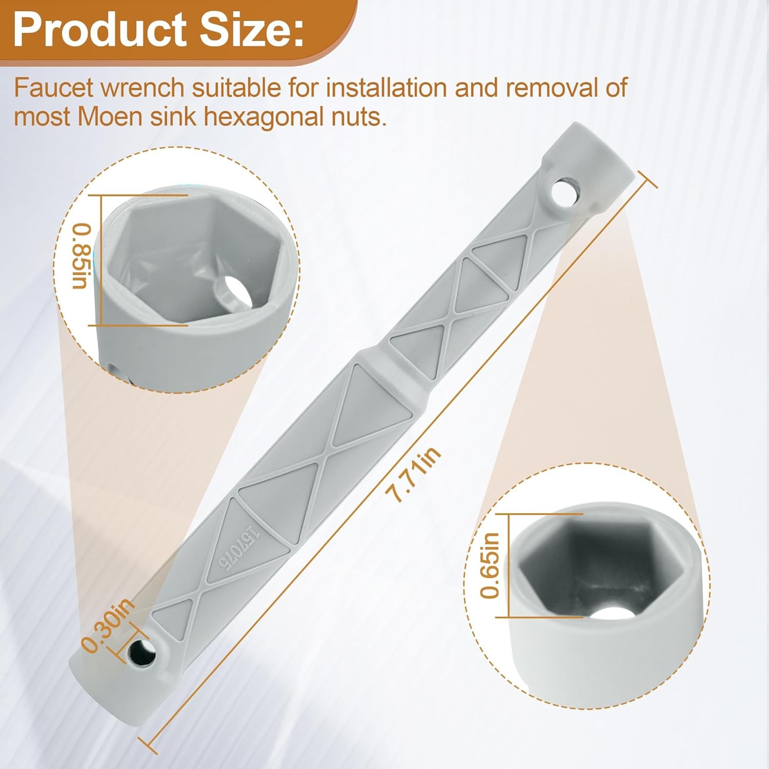 118305 Kitchen Faucet Removal Tool for Moen Sink Faucet, Faucet Wrench Tool Help