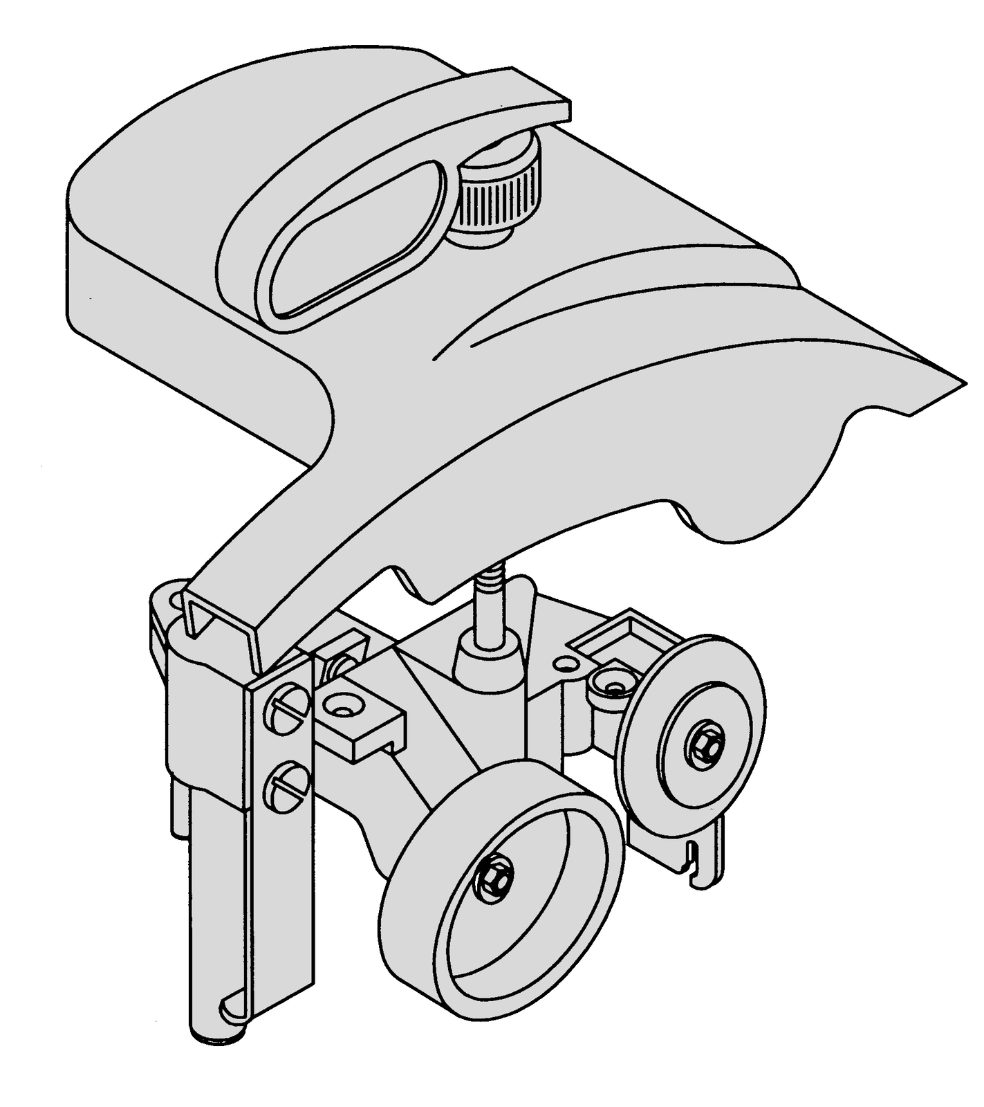 BERKEL SLICER SHARPENER ASSEMBLY AND COVER, POLISHED ALUMINUM FOR MODELS 909E,